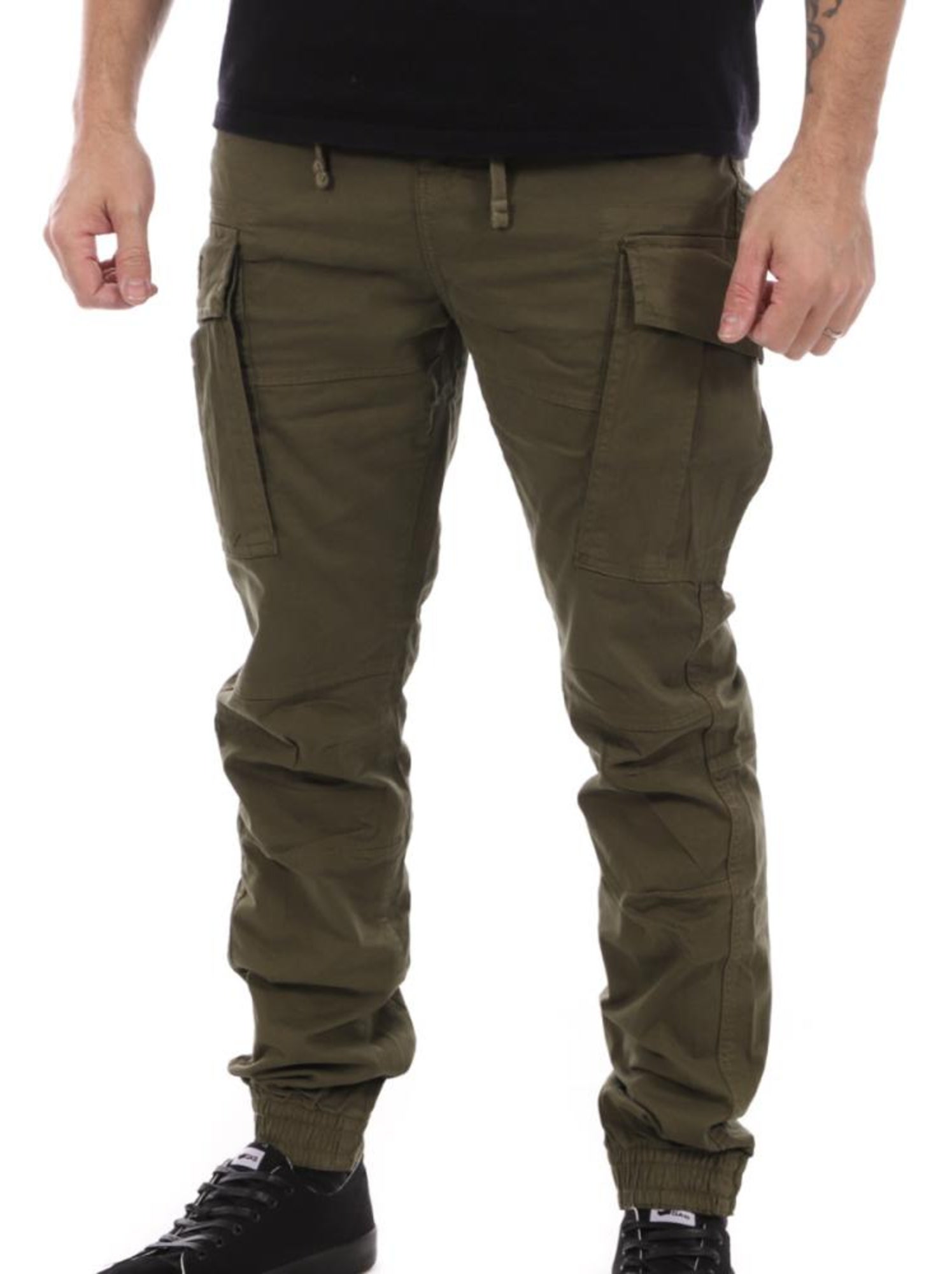 Pantalon Cargo Homme Schott - Vert kaki clair