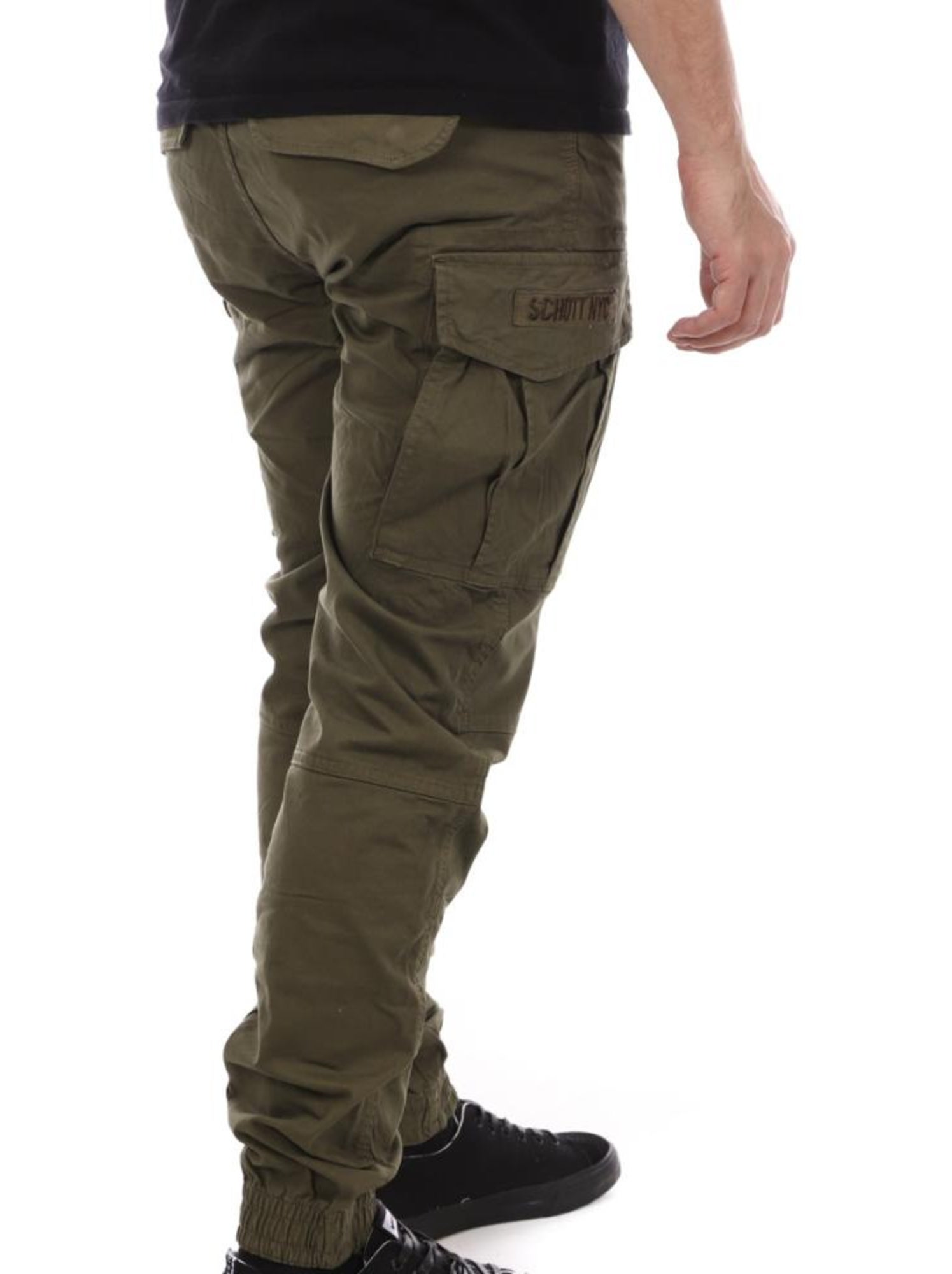 Pantalon Cargo Homme Schott - Vert kaki clair