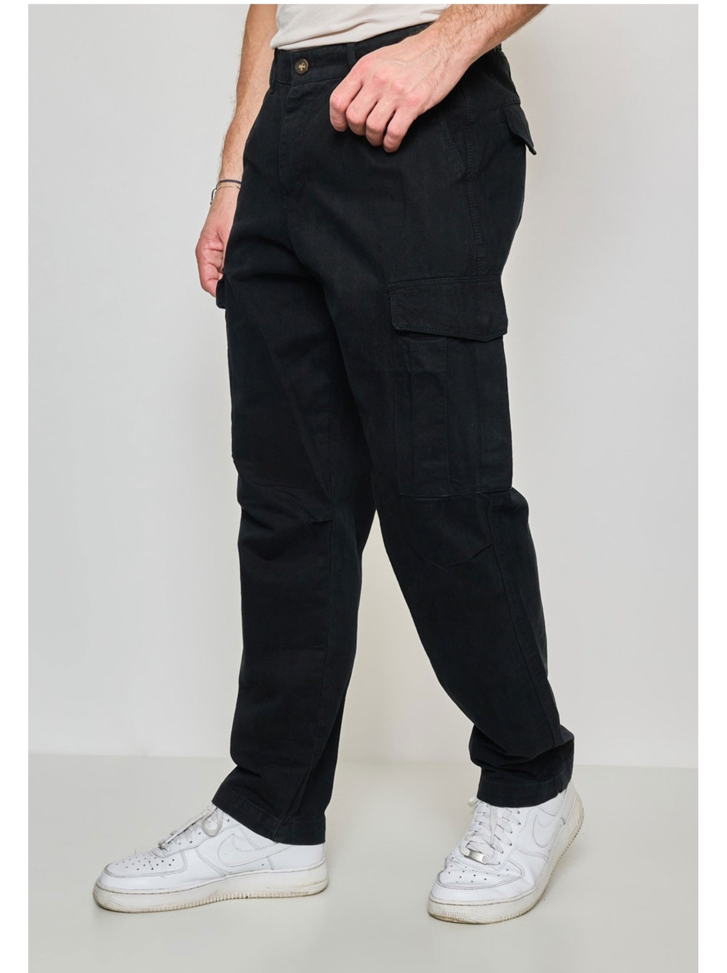 PANTALON CARGO Kebello - Noir Noir