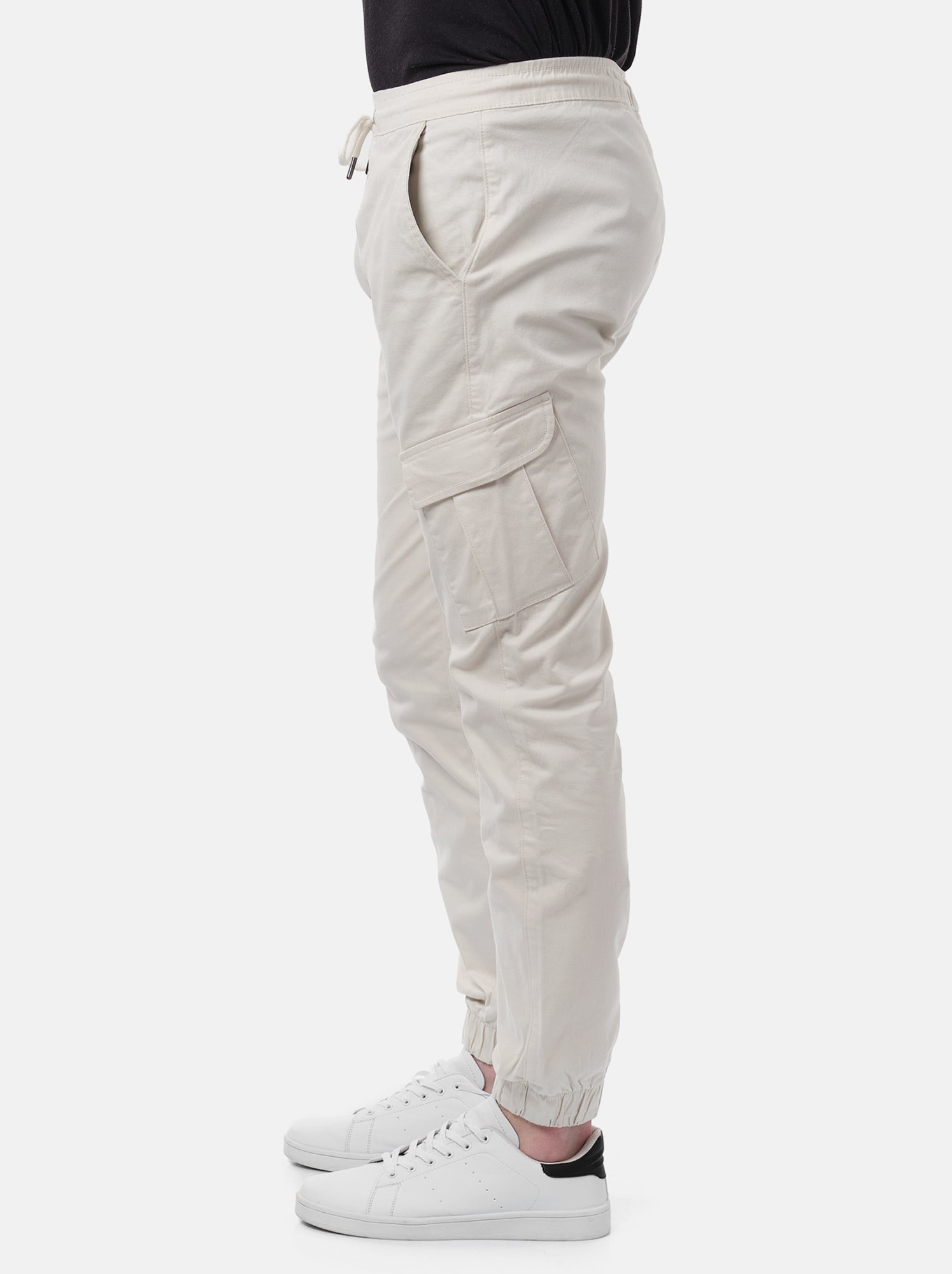 Pantalon cargo multi-poches - Ecru
