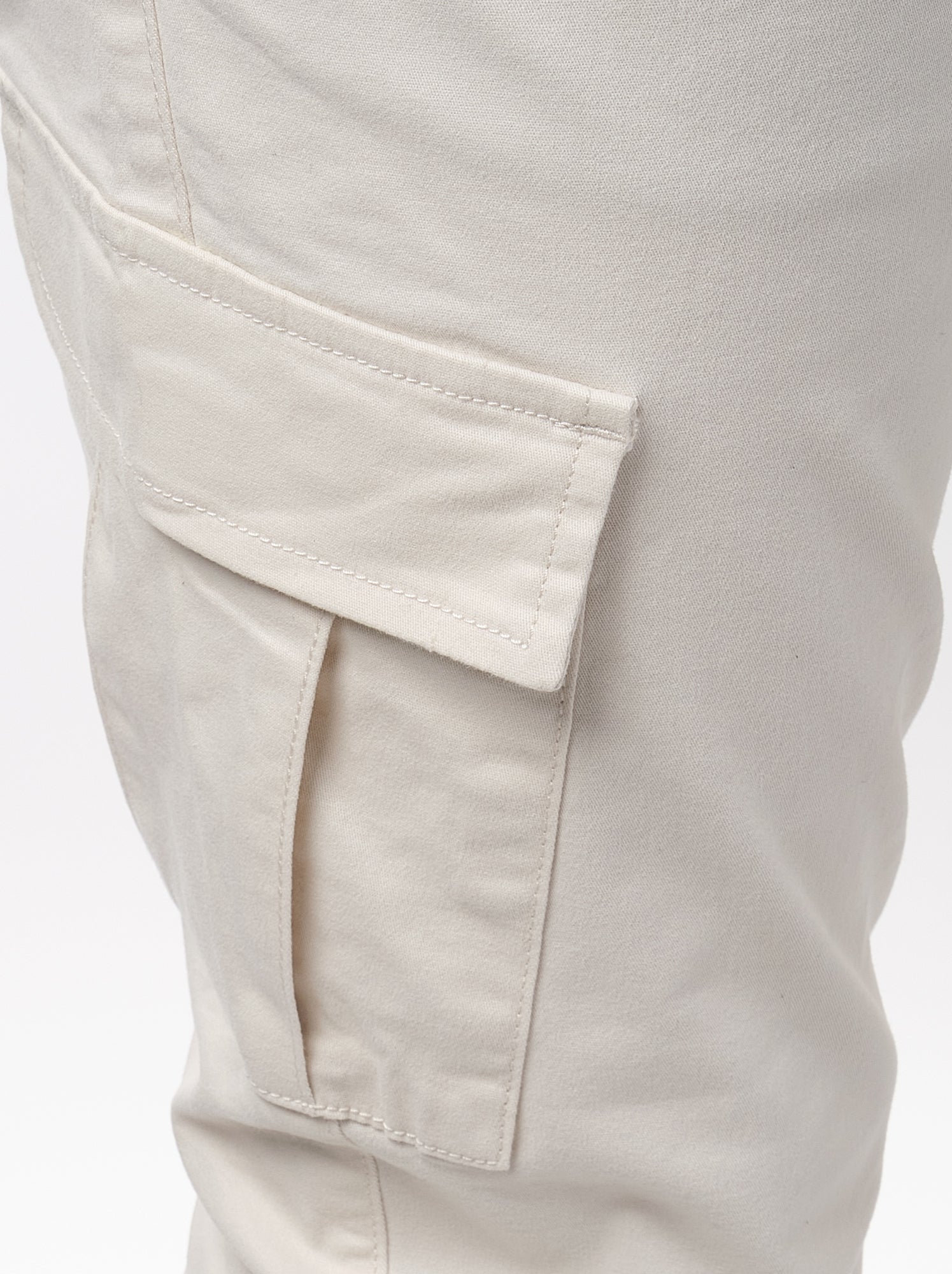 Pantalon cargo multi-poches - Ecru
