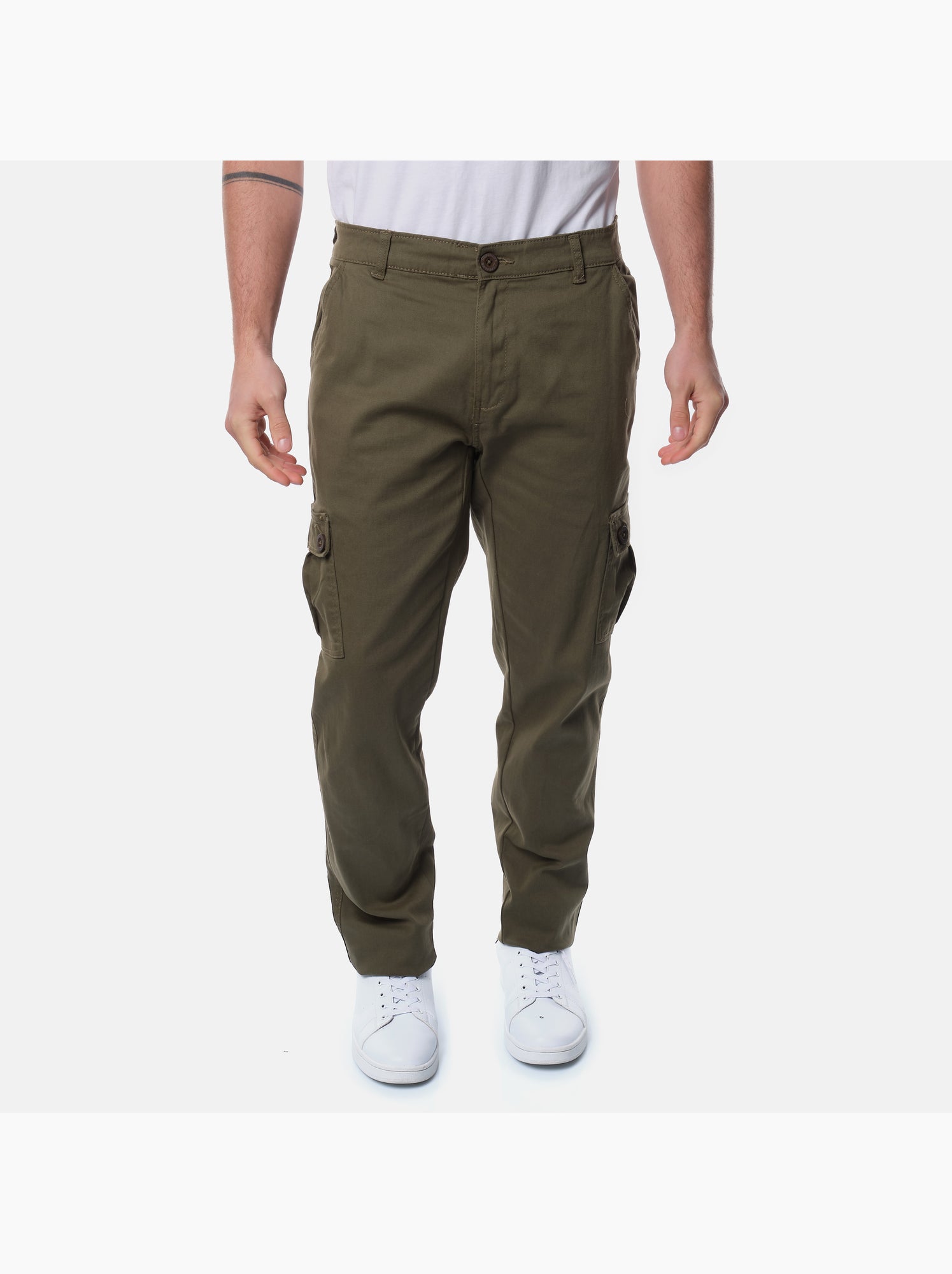Pantalon cargo multi-poches - Kaki