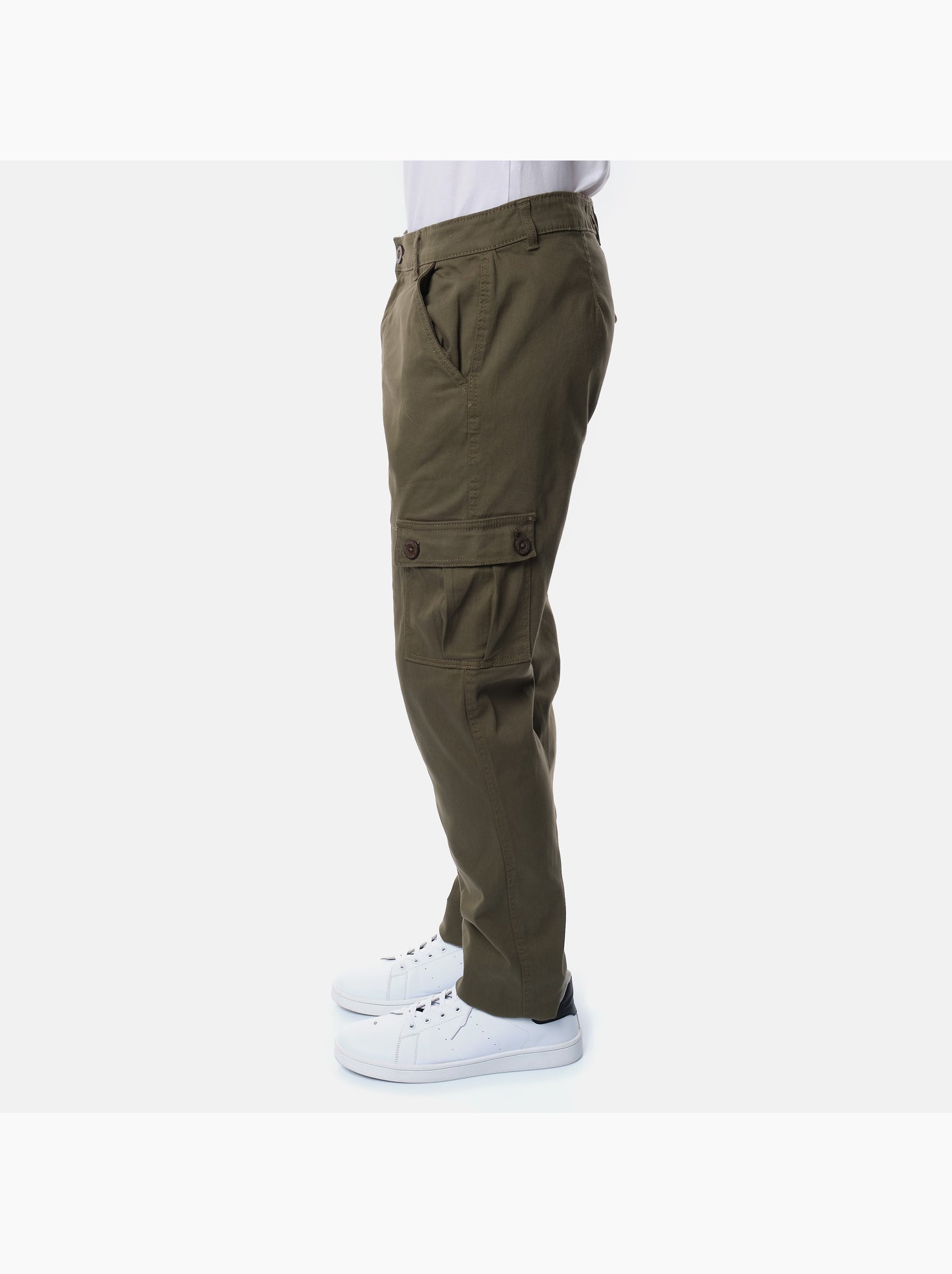 Pantalon cargo multi-poches - Kaki