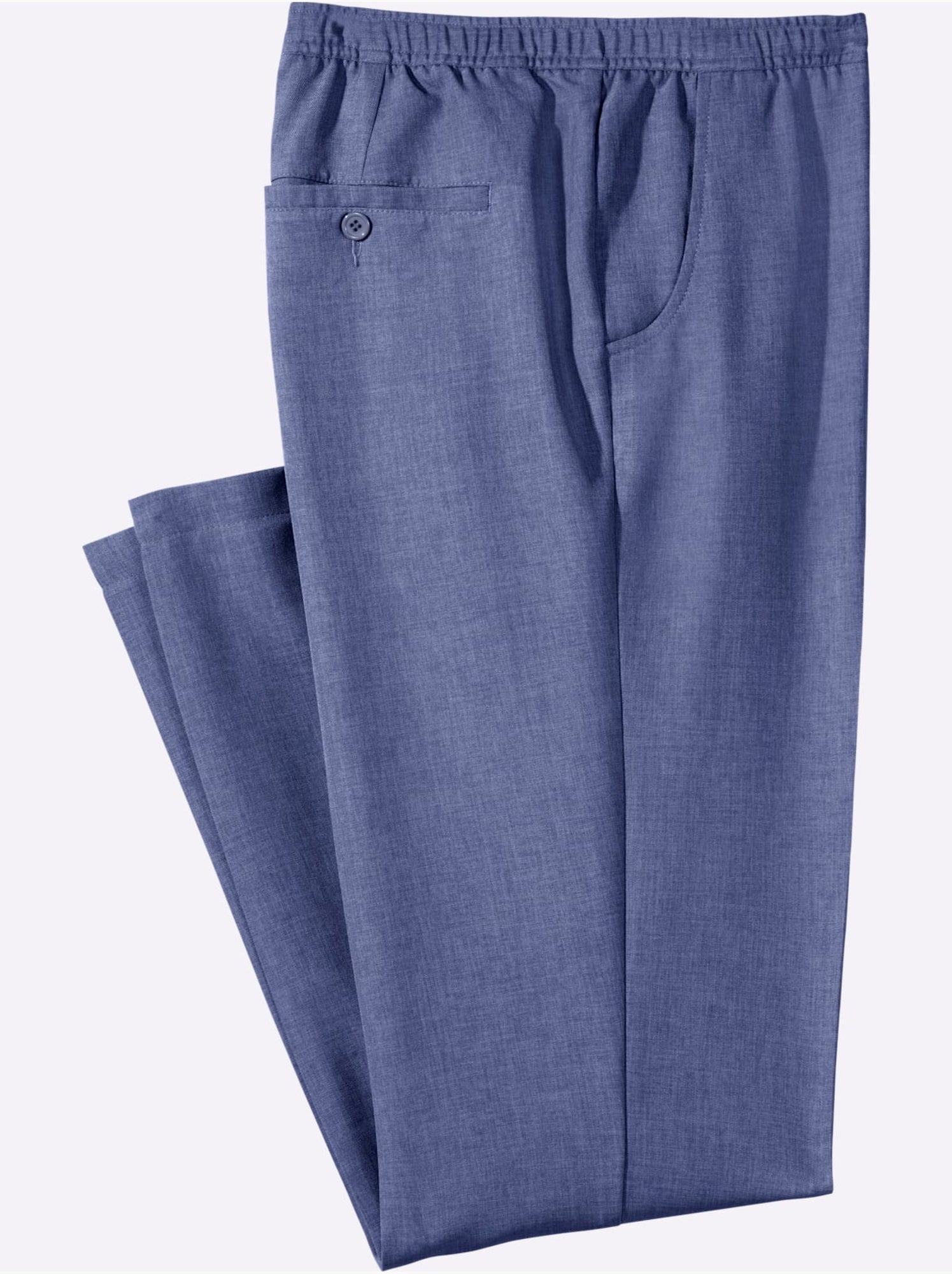 Pantalon Ceinture élastique Confortable - Taille Standard - Moda Vilona - Bleu clair
