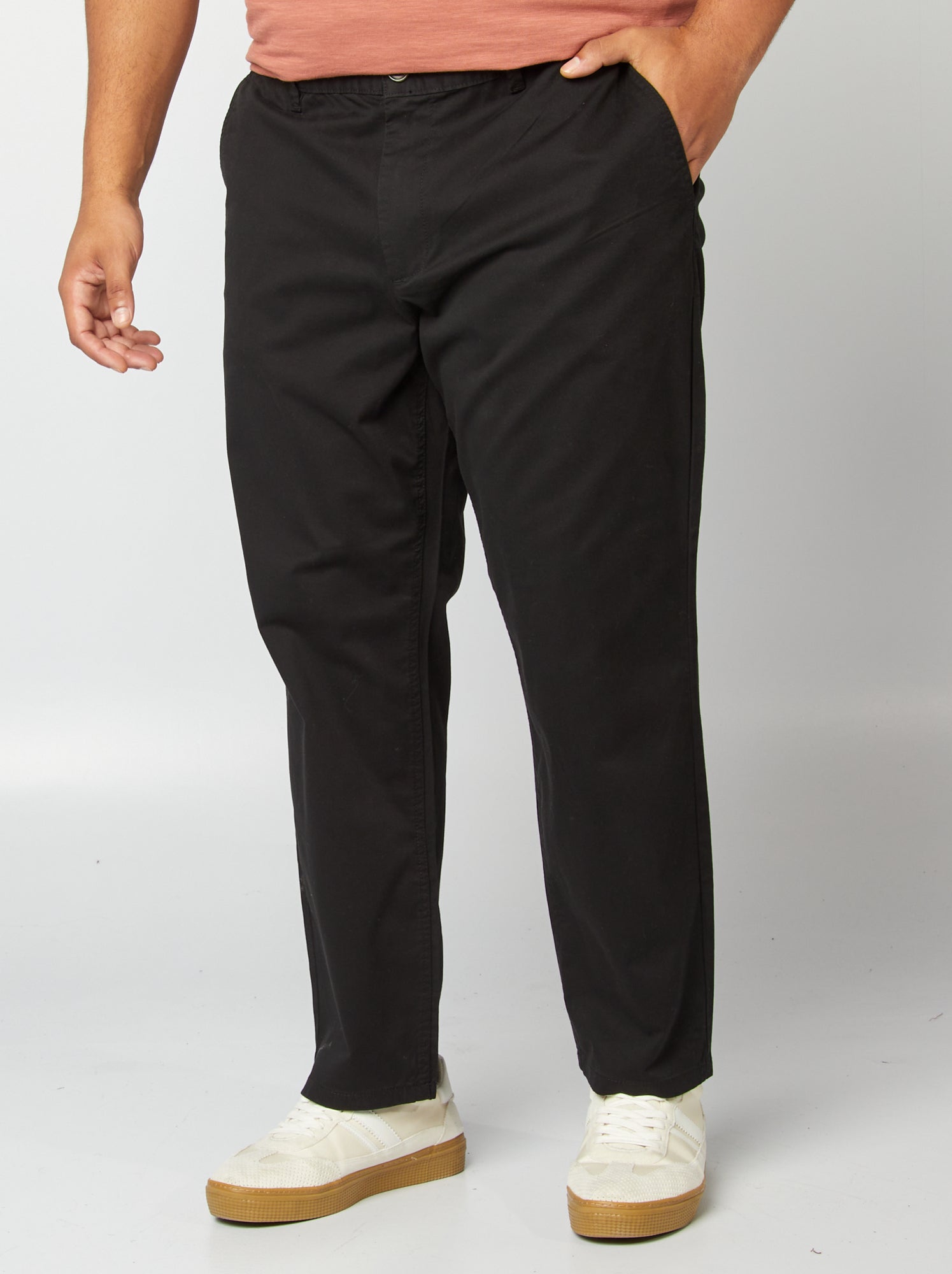 Pantalon chino droit - L30 - Noir