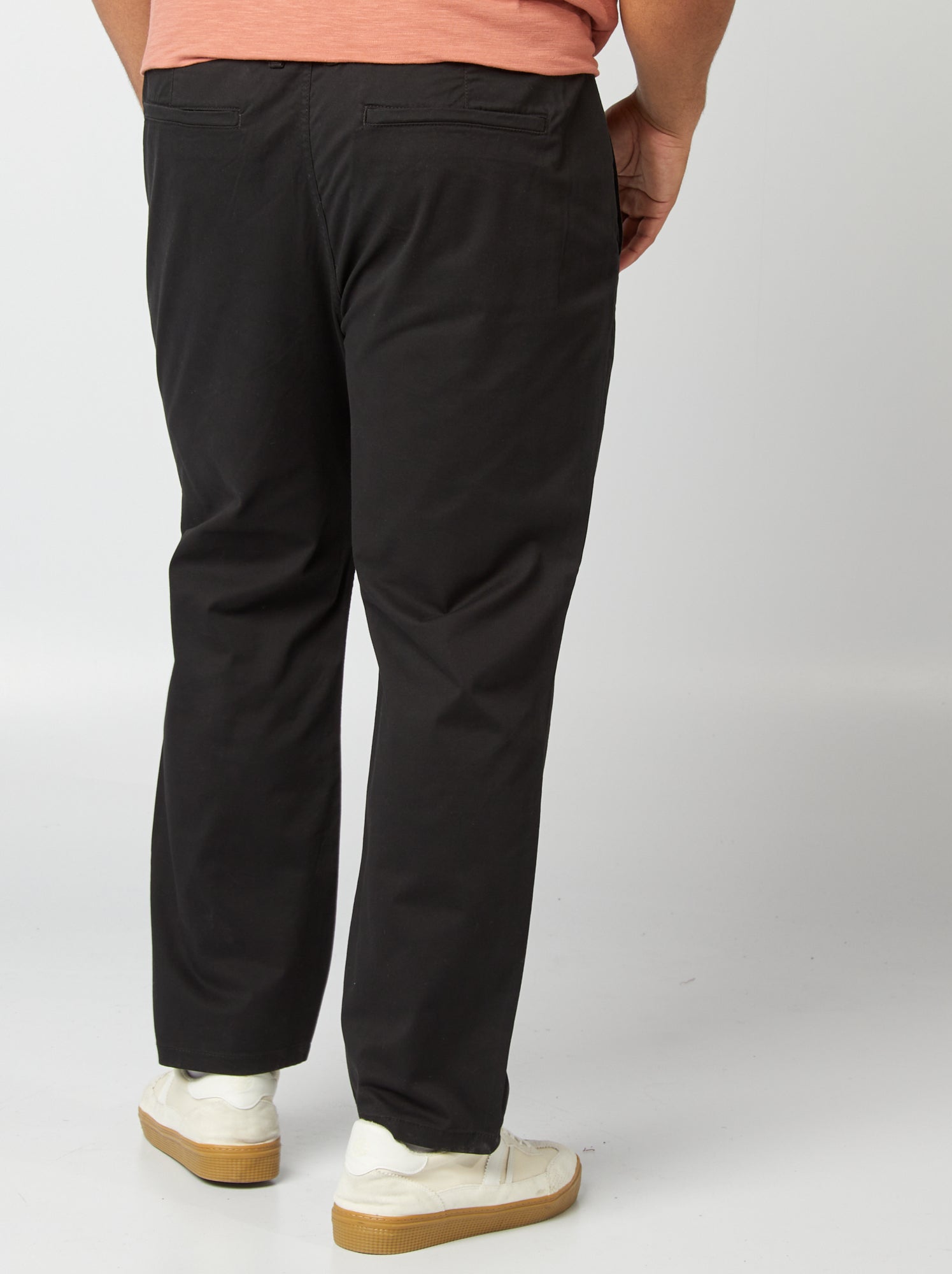 Pantalon chino droit - L30 - Noir