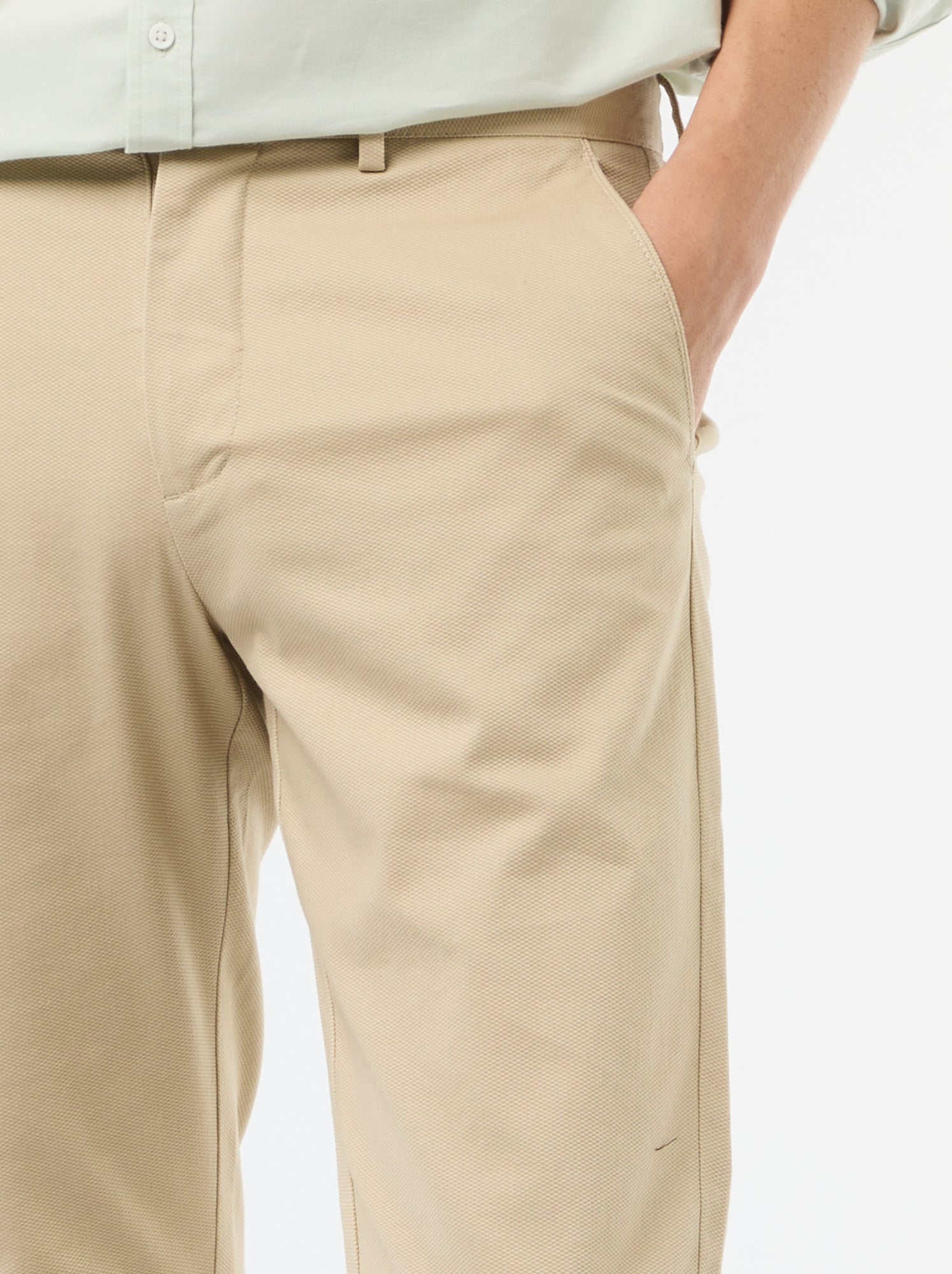 Pantalon chino en twill - Beige