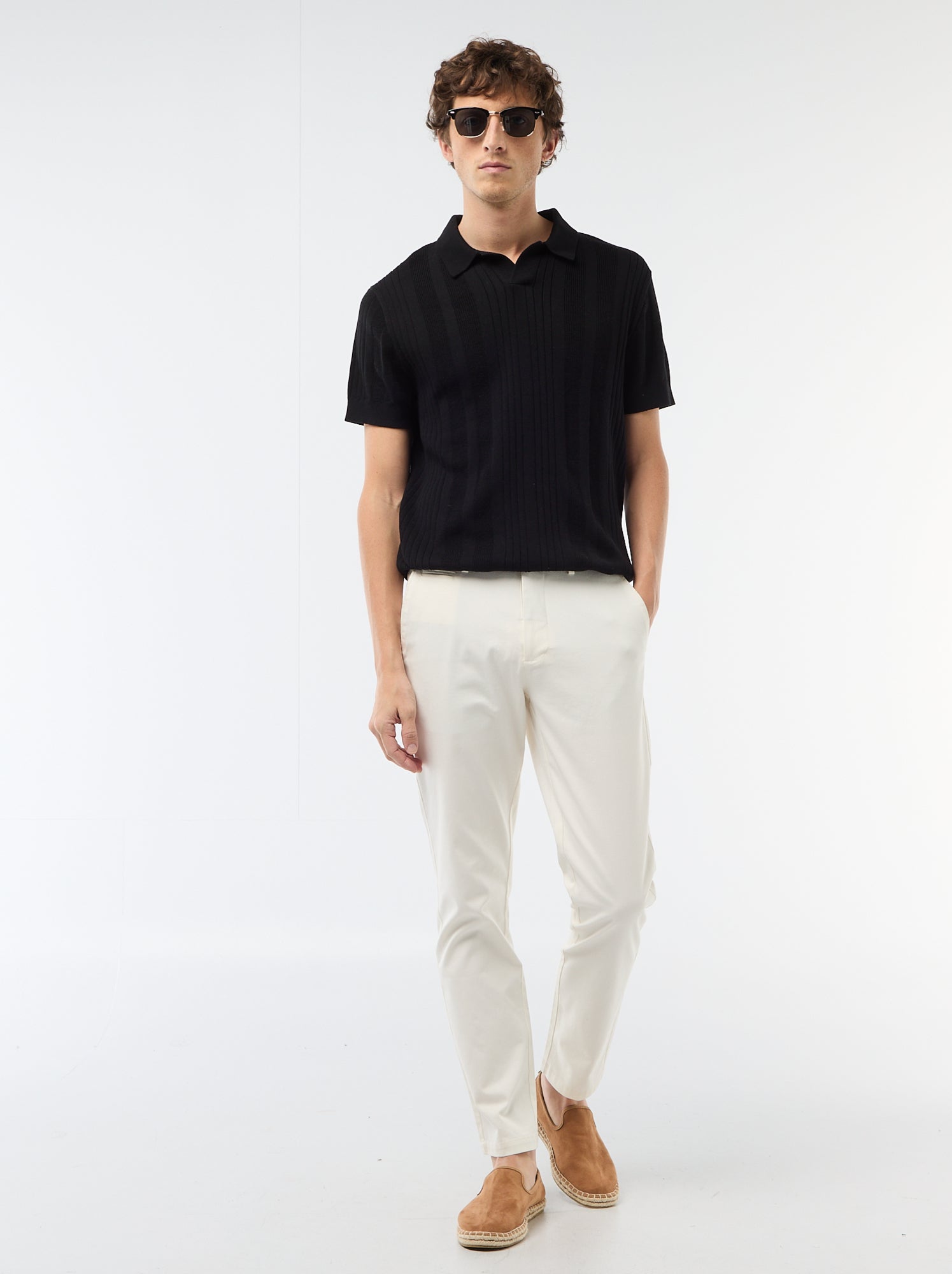 Pantalon chino en twill - Blanc