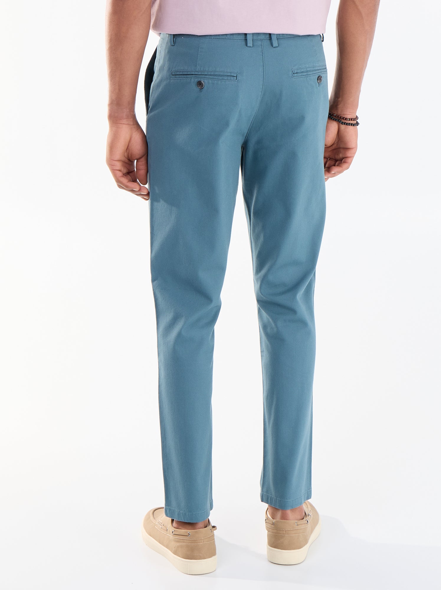 Pantalon chino en twill - Bleu (DTB59_10)