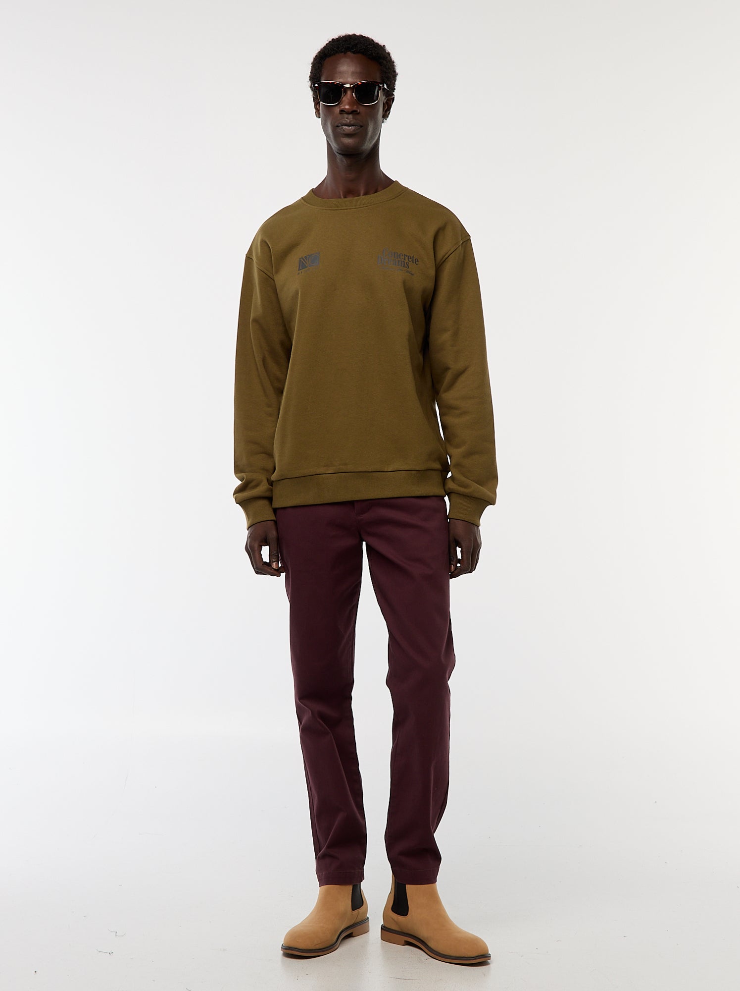 Pantalon chino en twill - Violet