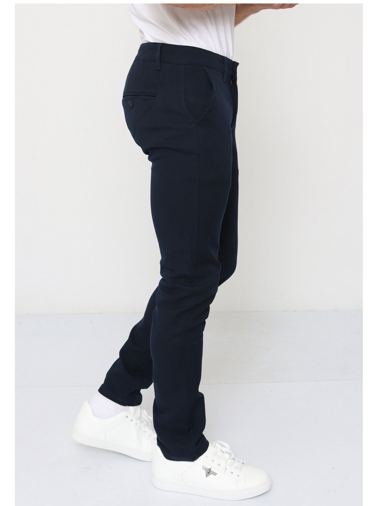 PANTALON CHINO Kebello - Bleu marine