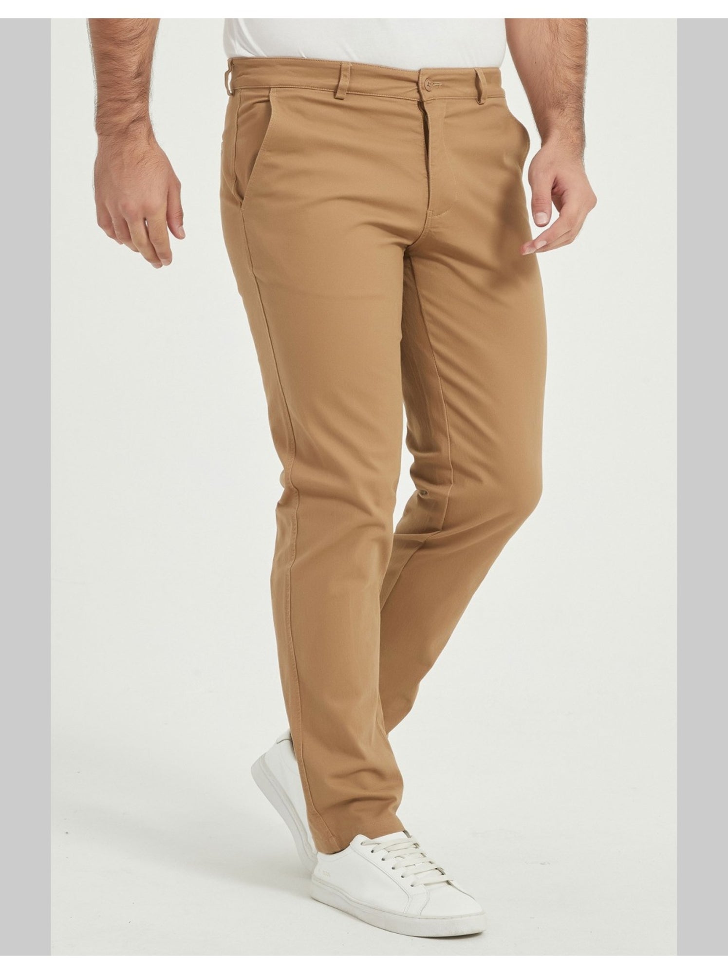 PANTALON CHINO Kebello - Marron