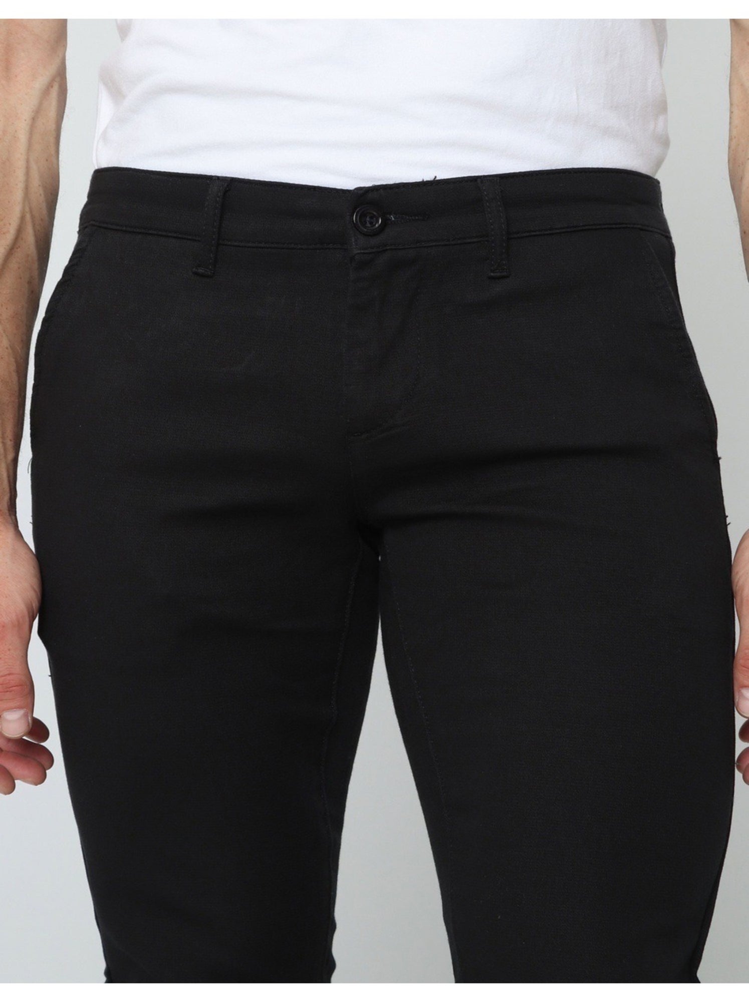 PANTALON CHINO Kebello - Noir Noir