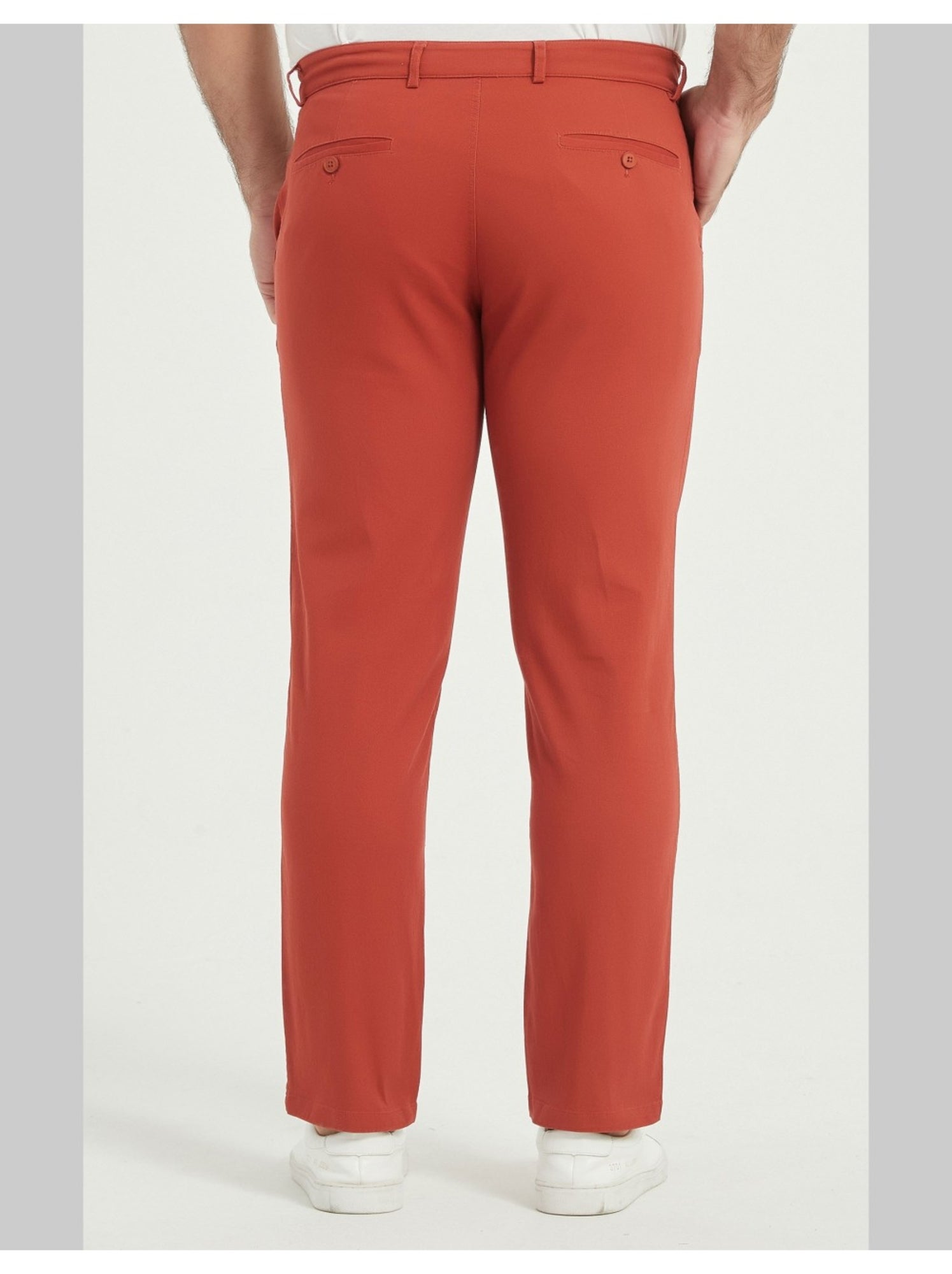 PANTALON CHINO Kebello - Rouge