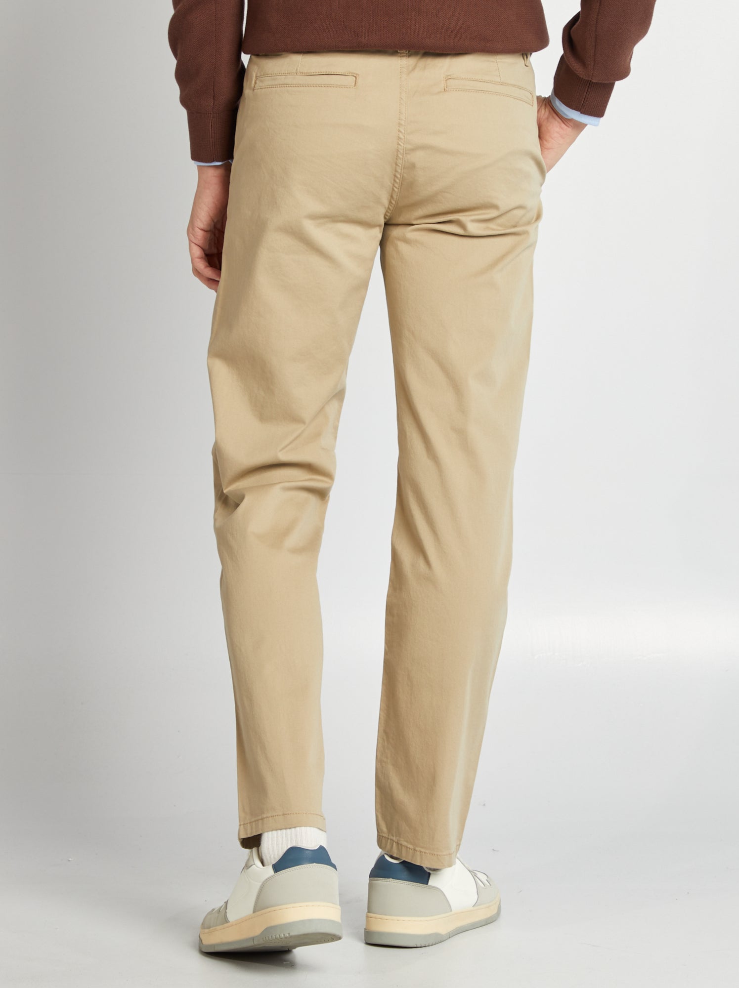 Pantalon chino regular - L32 - Beige