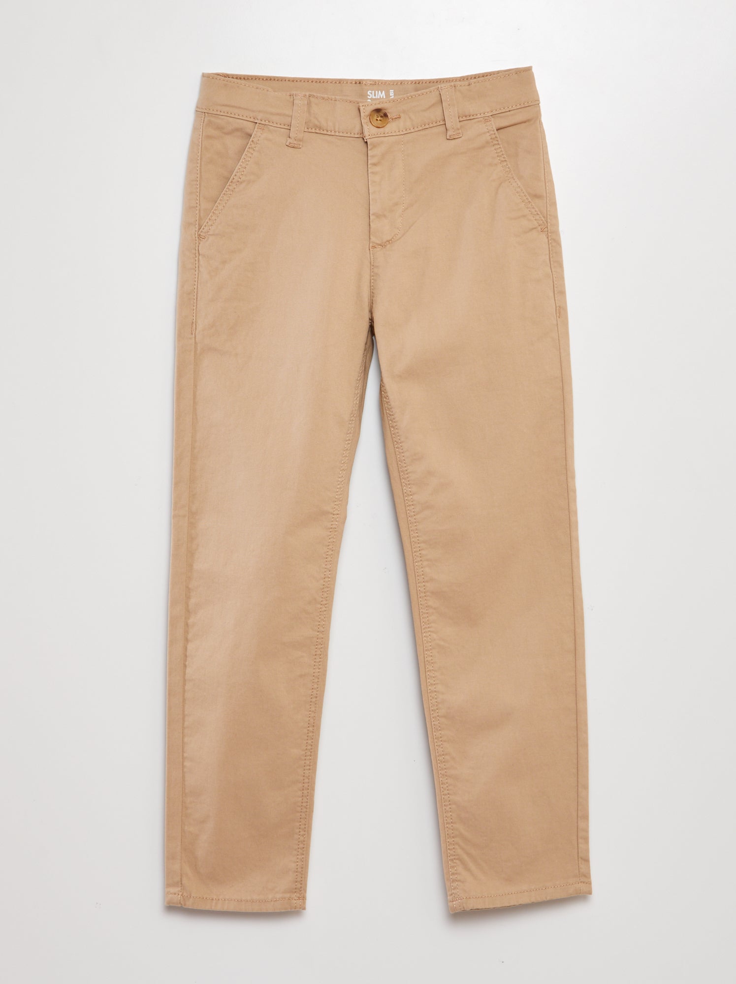 Pantalon chino slim - Beige