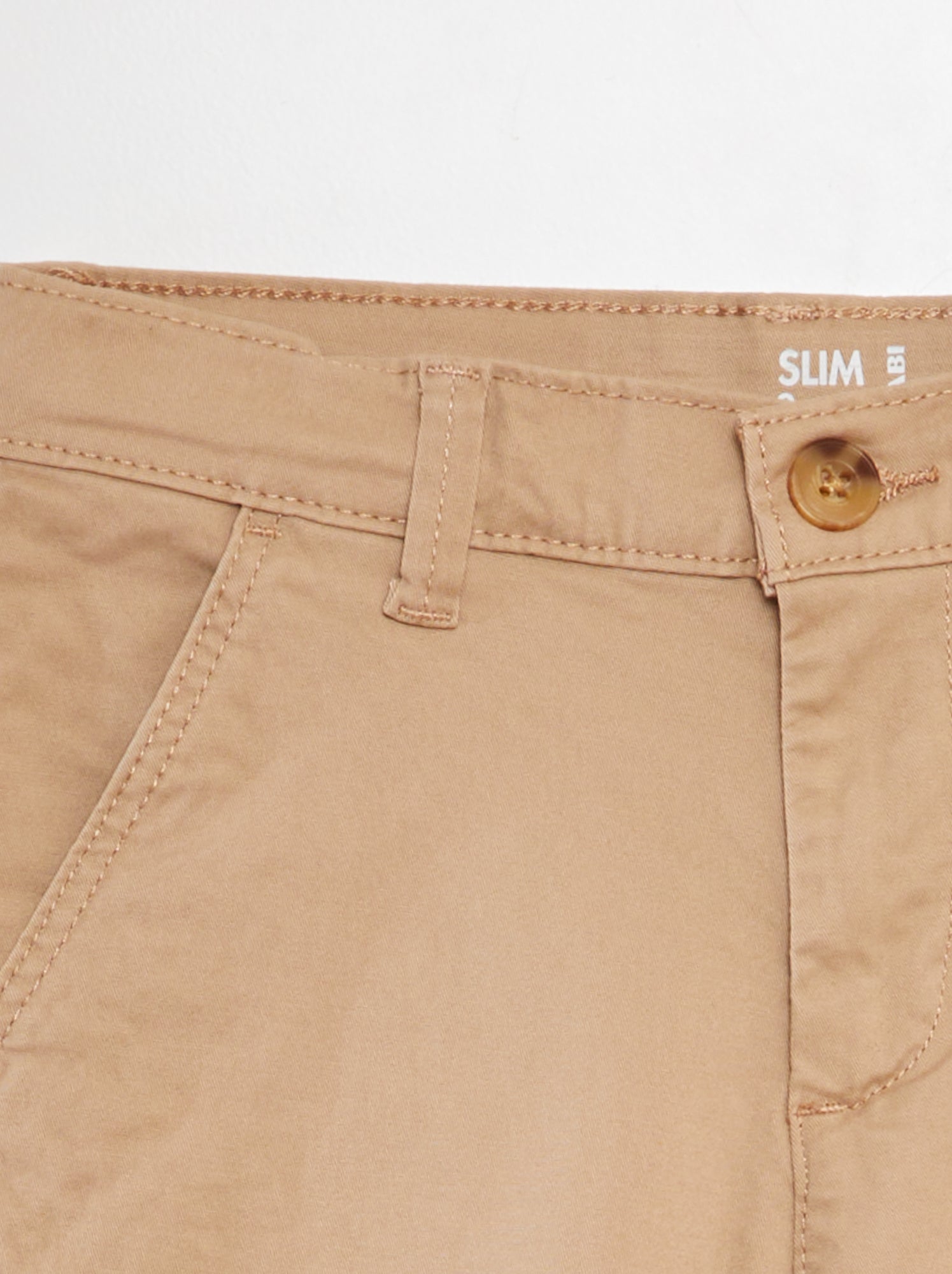 Pantalon chino slim - Beige