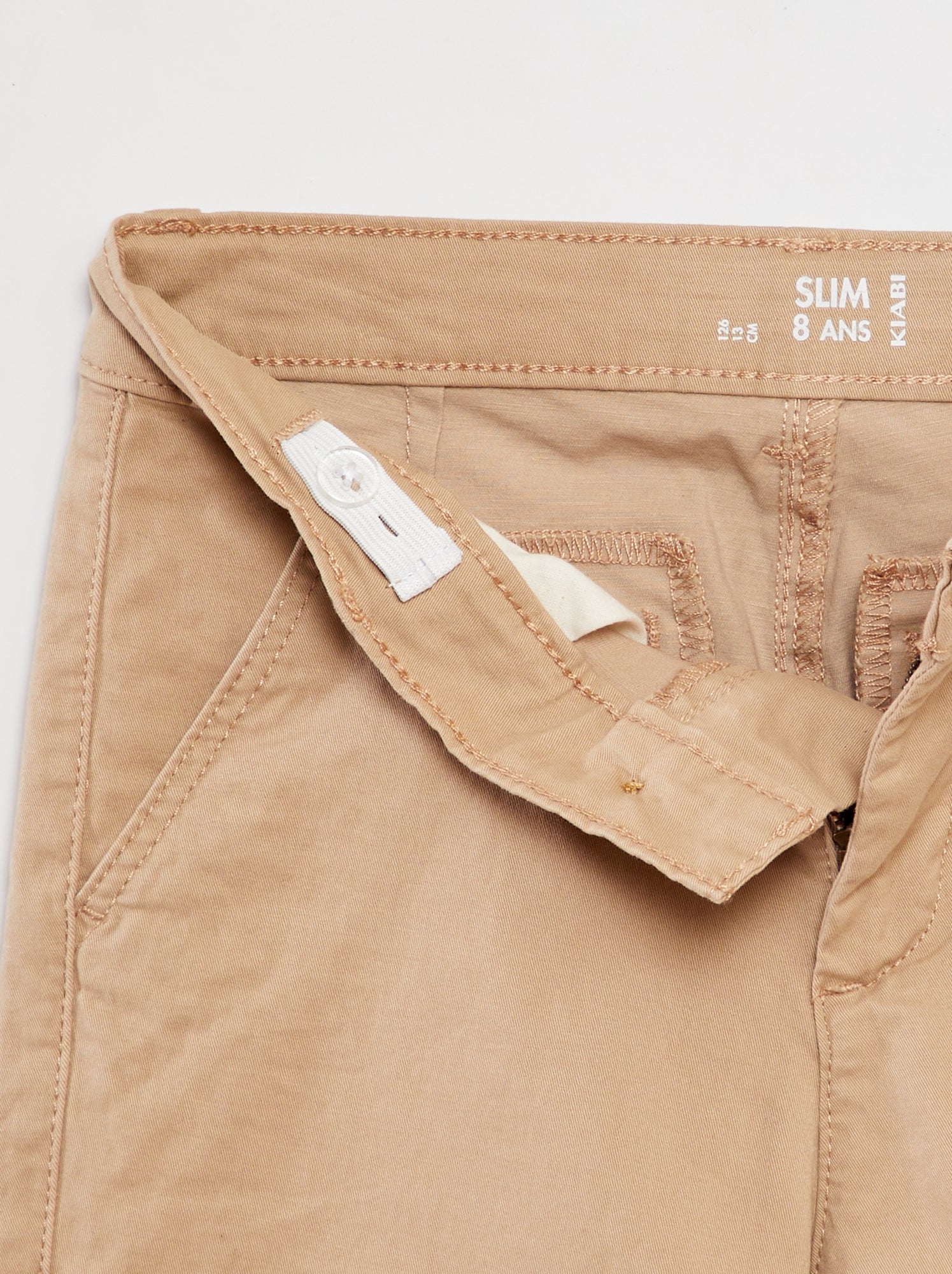 Pantalon chino slim - Beige
