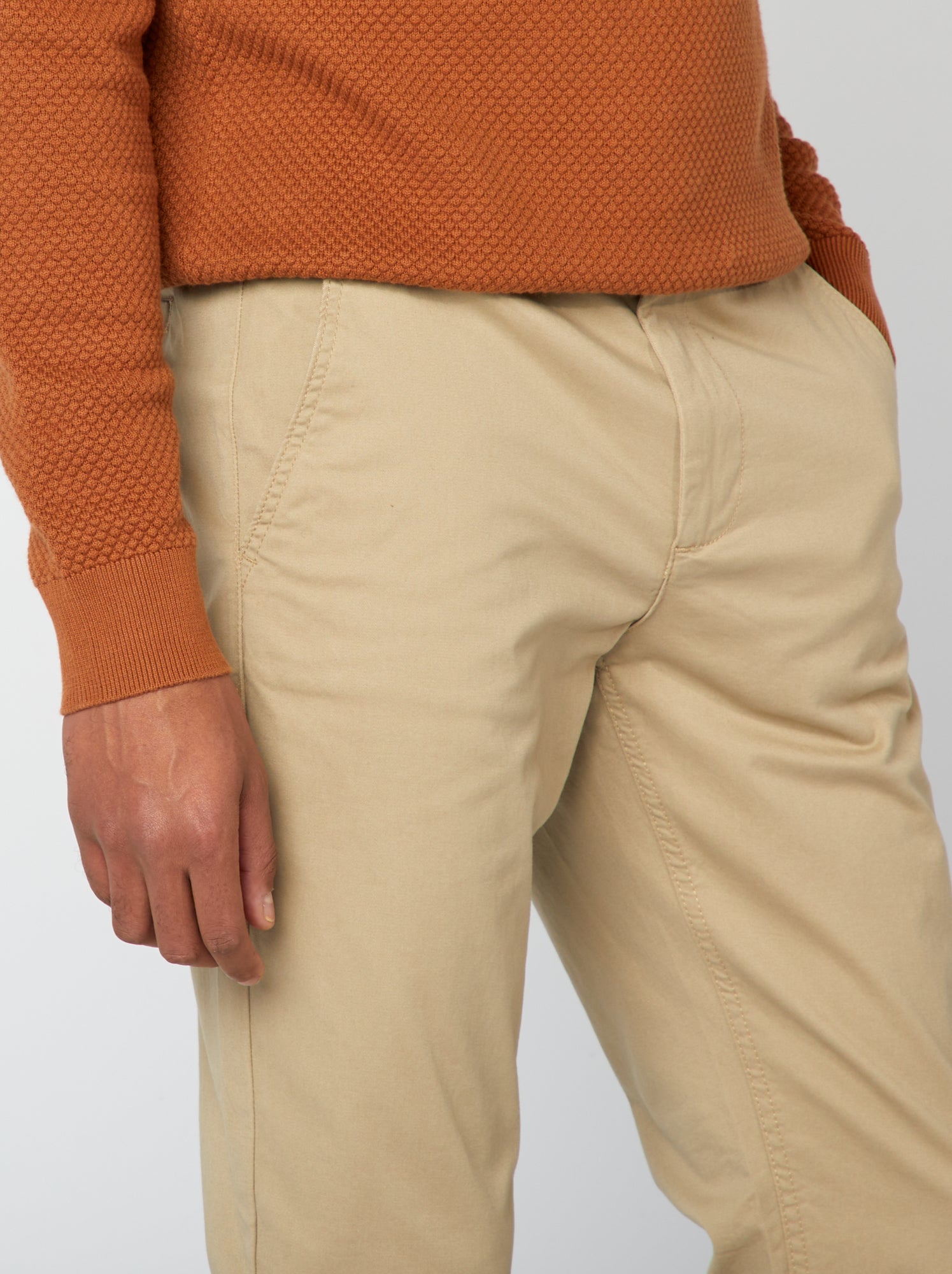 Pantalon chino slim - Beige