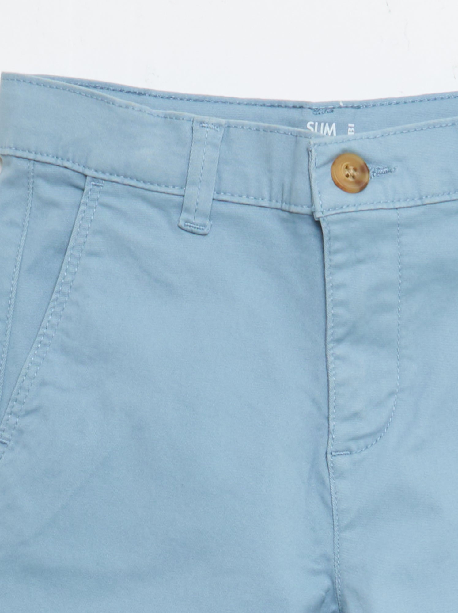 Pantalon chino slim - Bleu (BTF83_22)