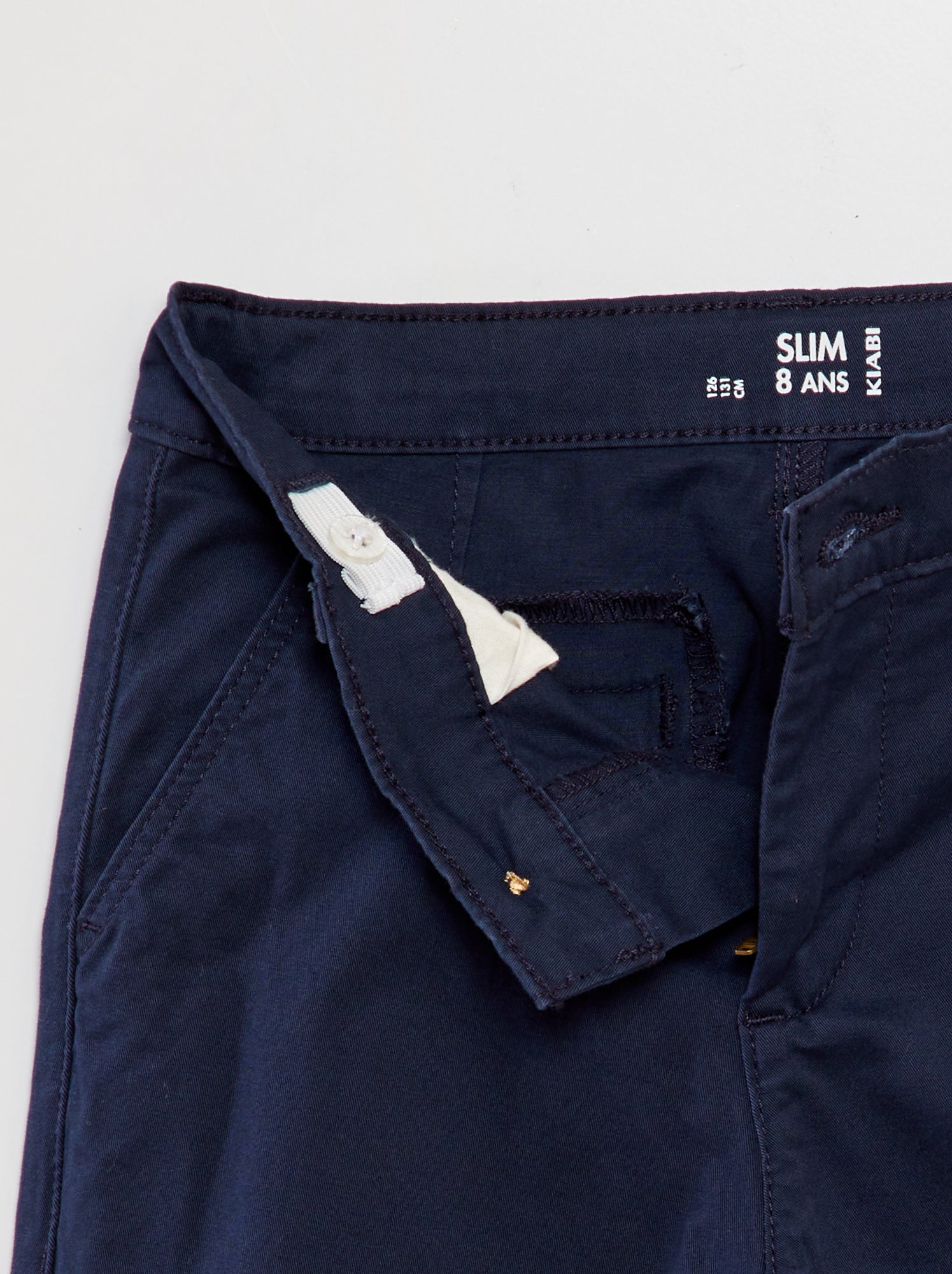 Pantalon chino slim - Bleu (BTF83_3)
