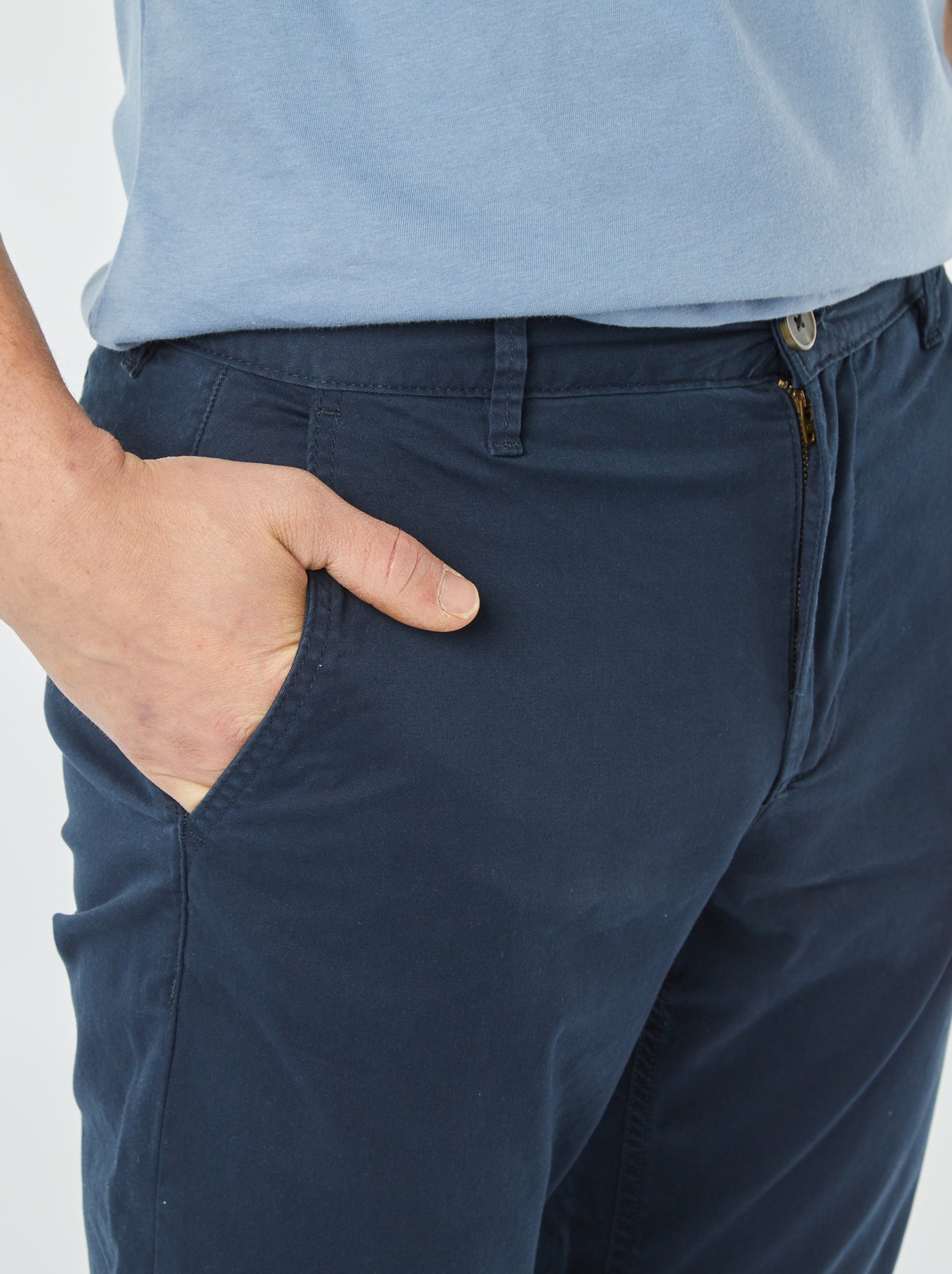 Pantalon chino slim - Bleu (VJ070_8)