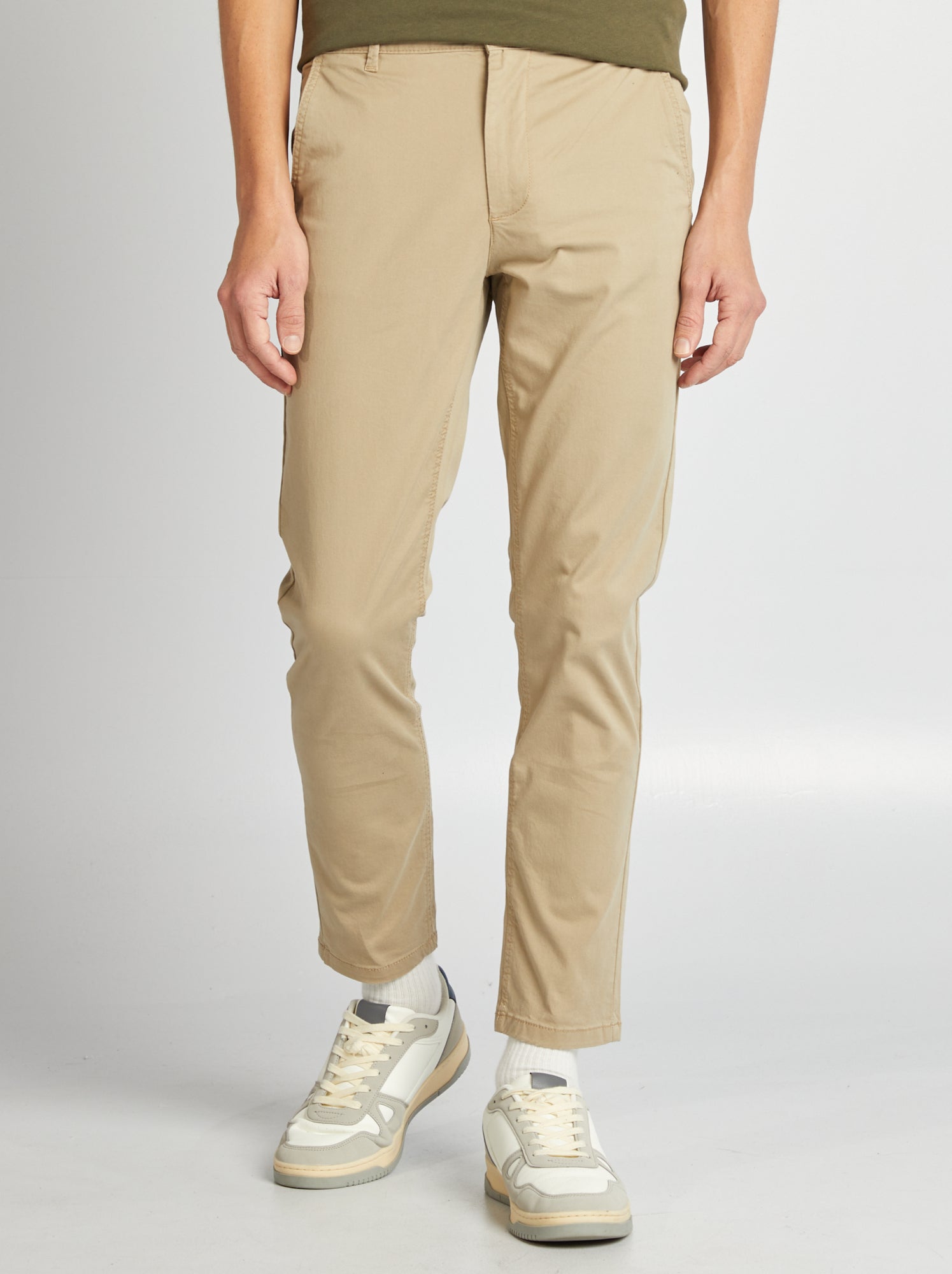 Pantalon chino slim L30 - Beige