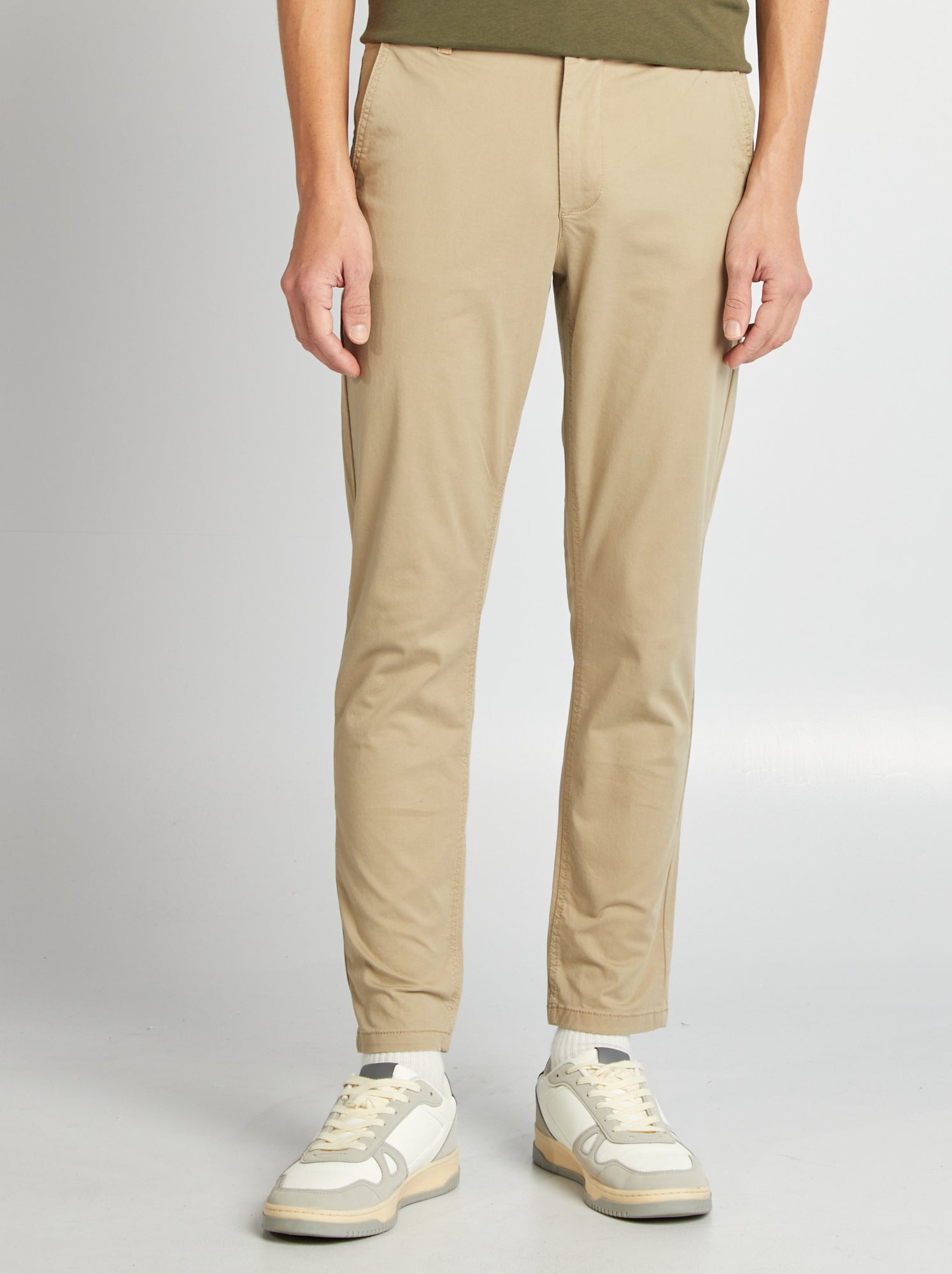 Pantalon chino slim L30 - Beige