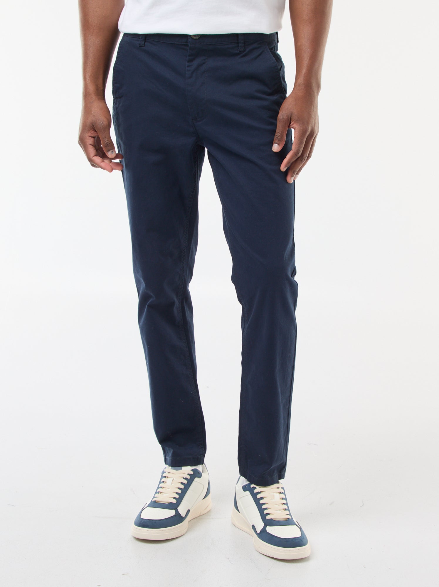 Pantalon chino slim L30 - Bleu marine