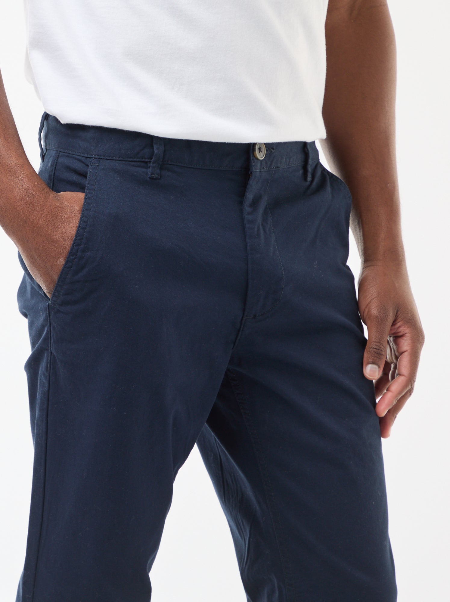 Pantalon chino slim L30 - Bleu marine