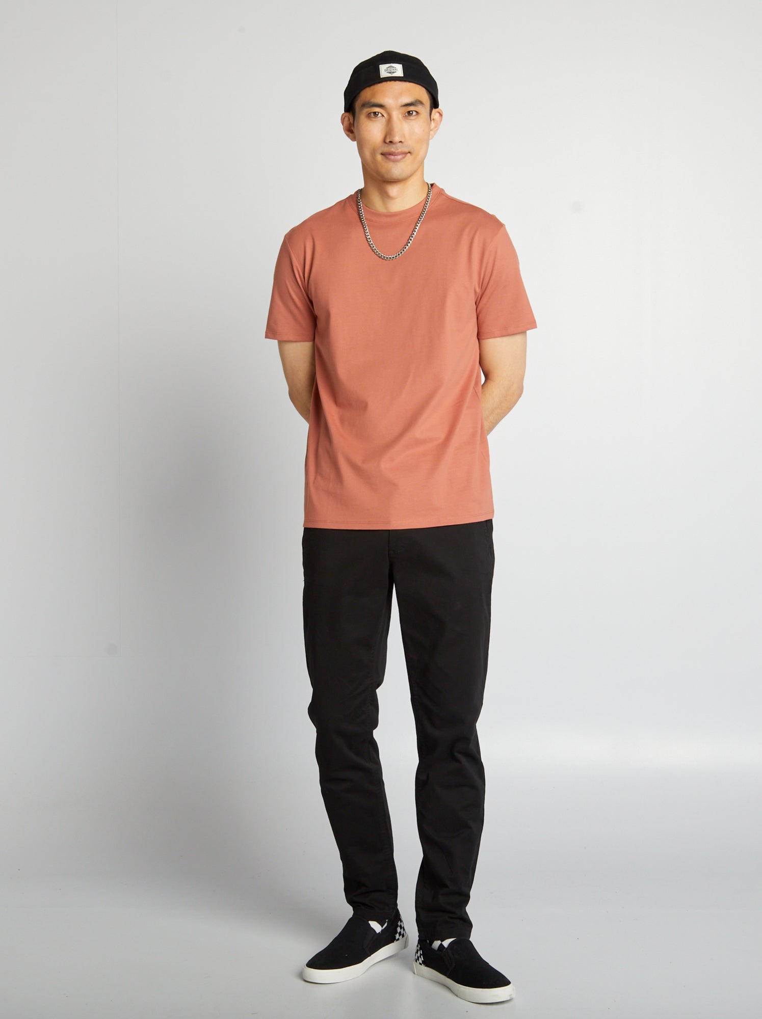 Pantalon chino slim L30 - noir