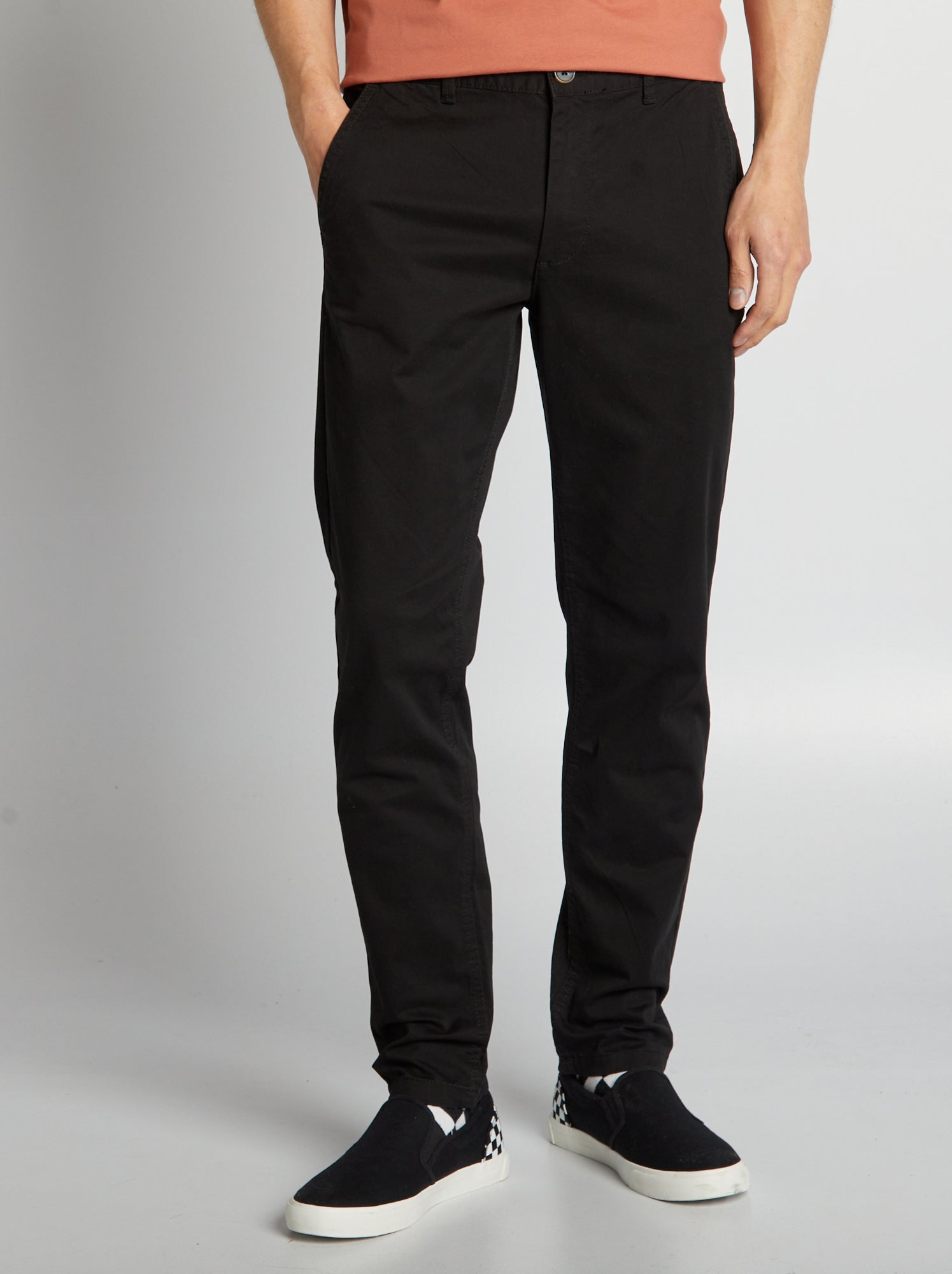 Pantalon chino slim L30 - noir