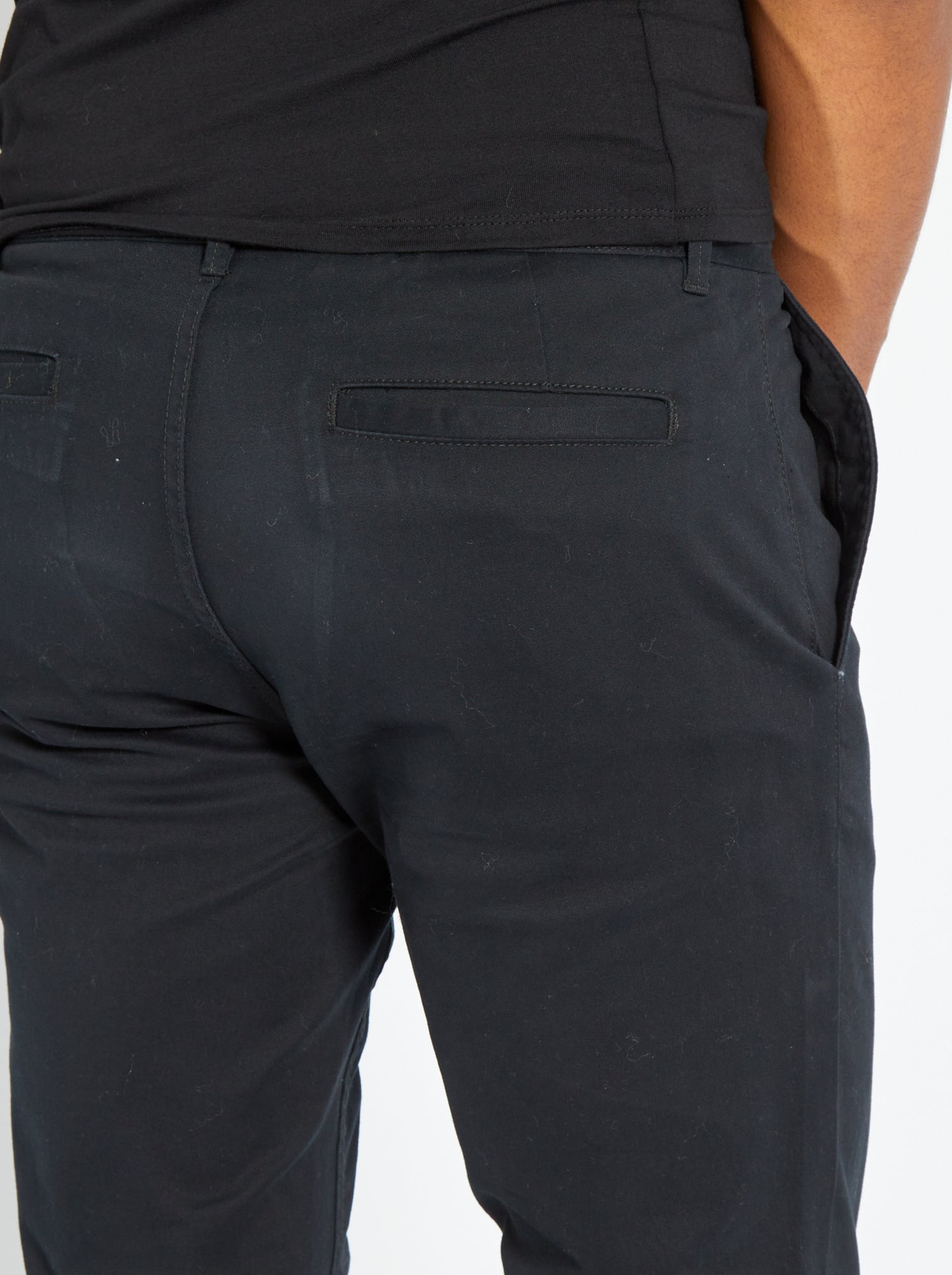 Pantalon chino slim L30 - noir