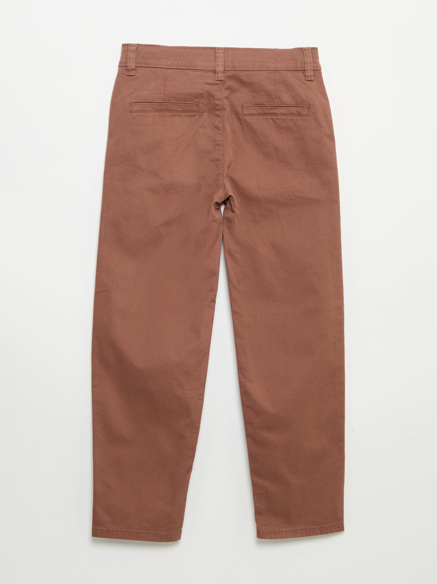 Pantalon chino slim - Marron