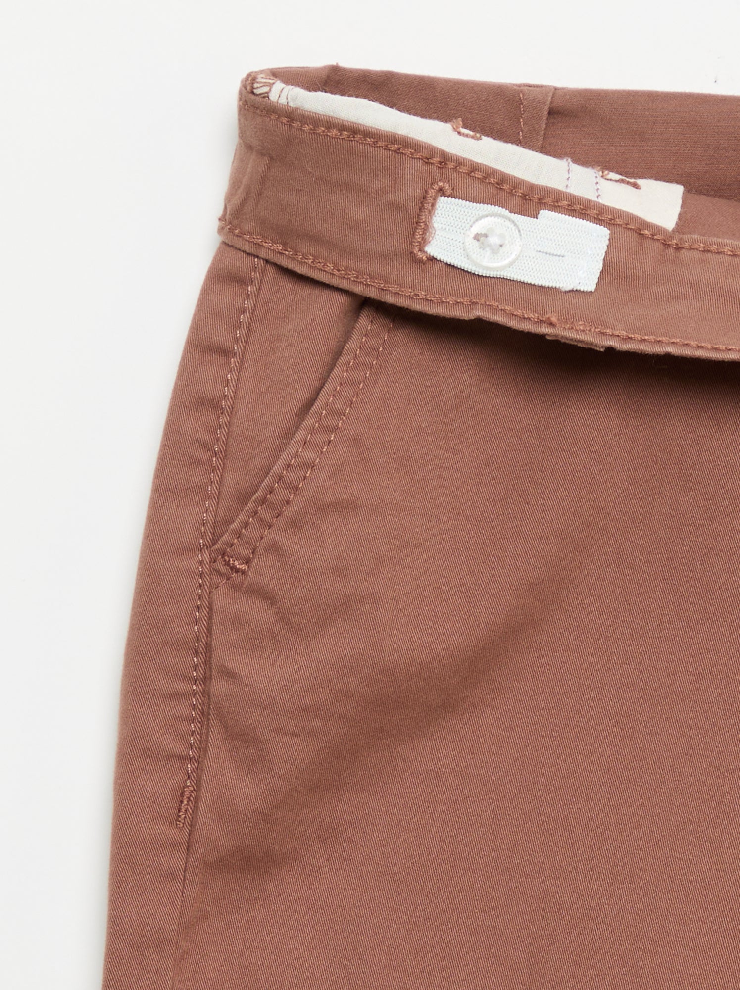 Pantalon chino slim - Marron