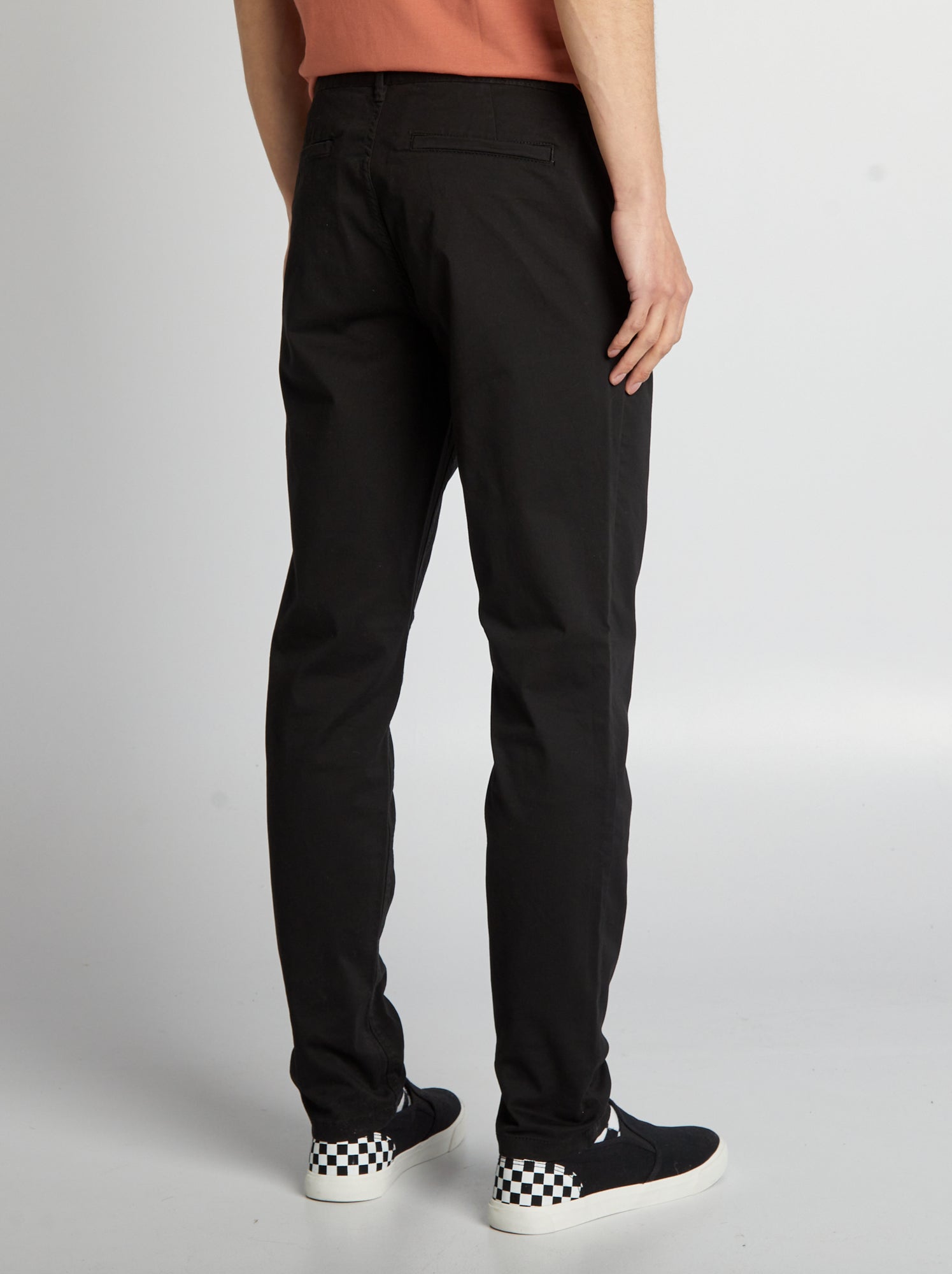 Pantalon chino slim - Noir
