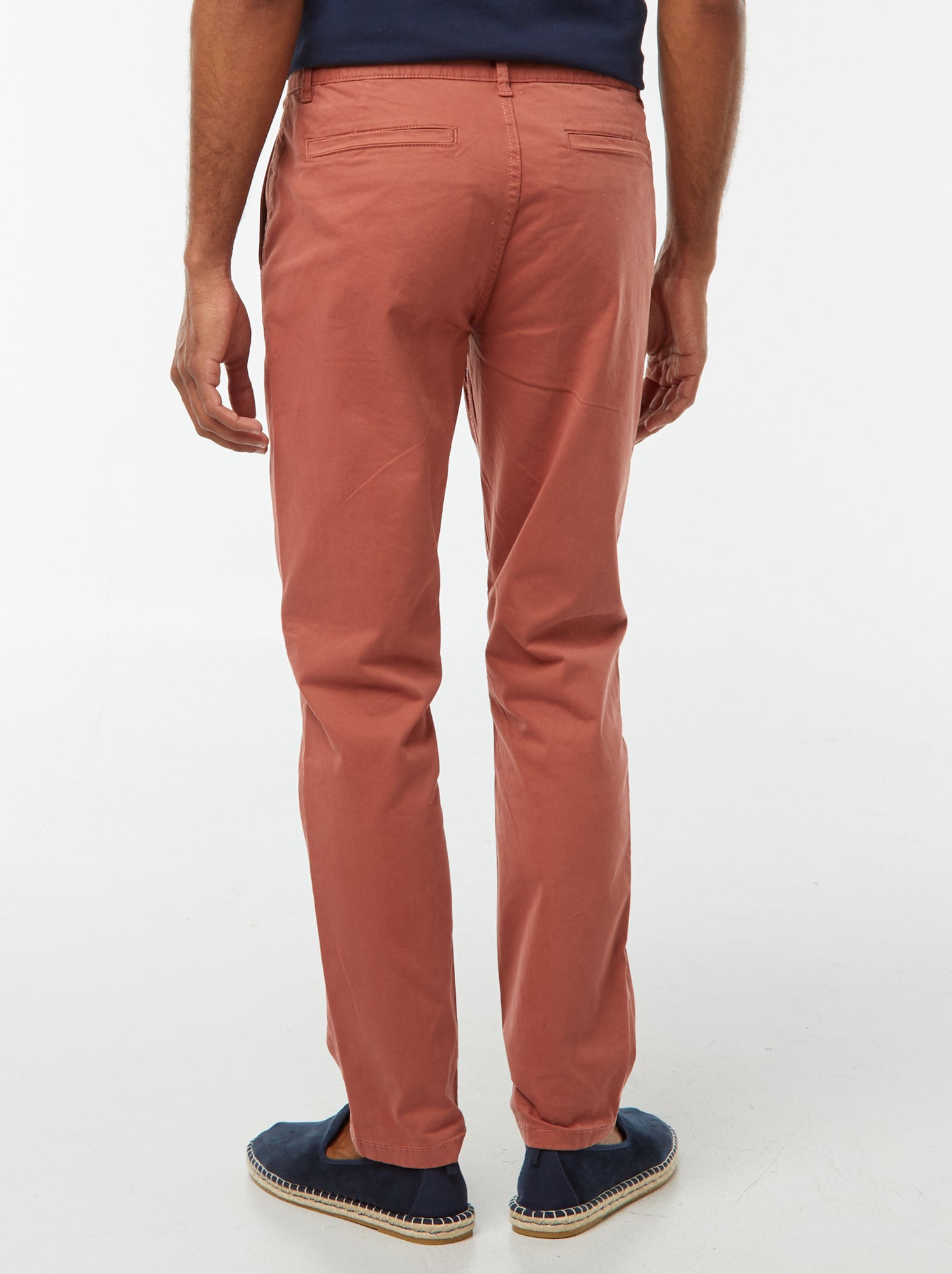 Pantalon chino slim - Rose