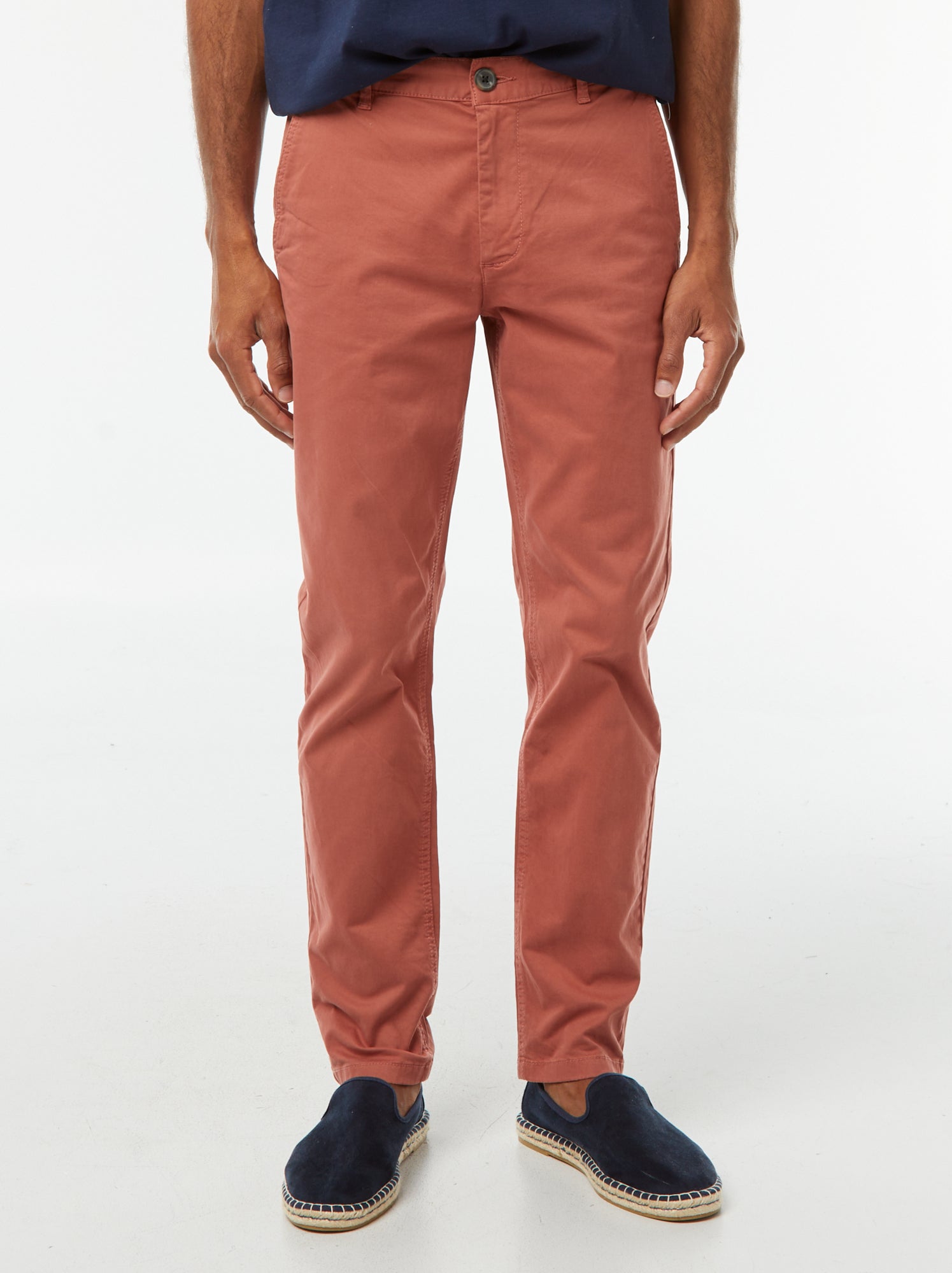 Pantalon chino slim - Rose