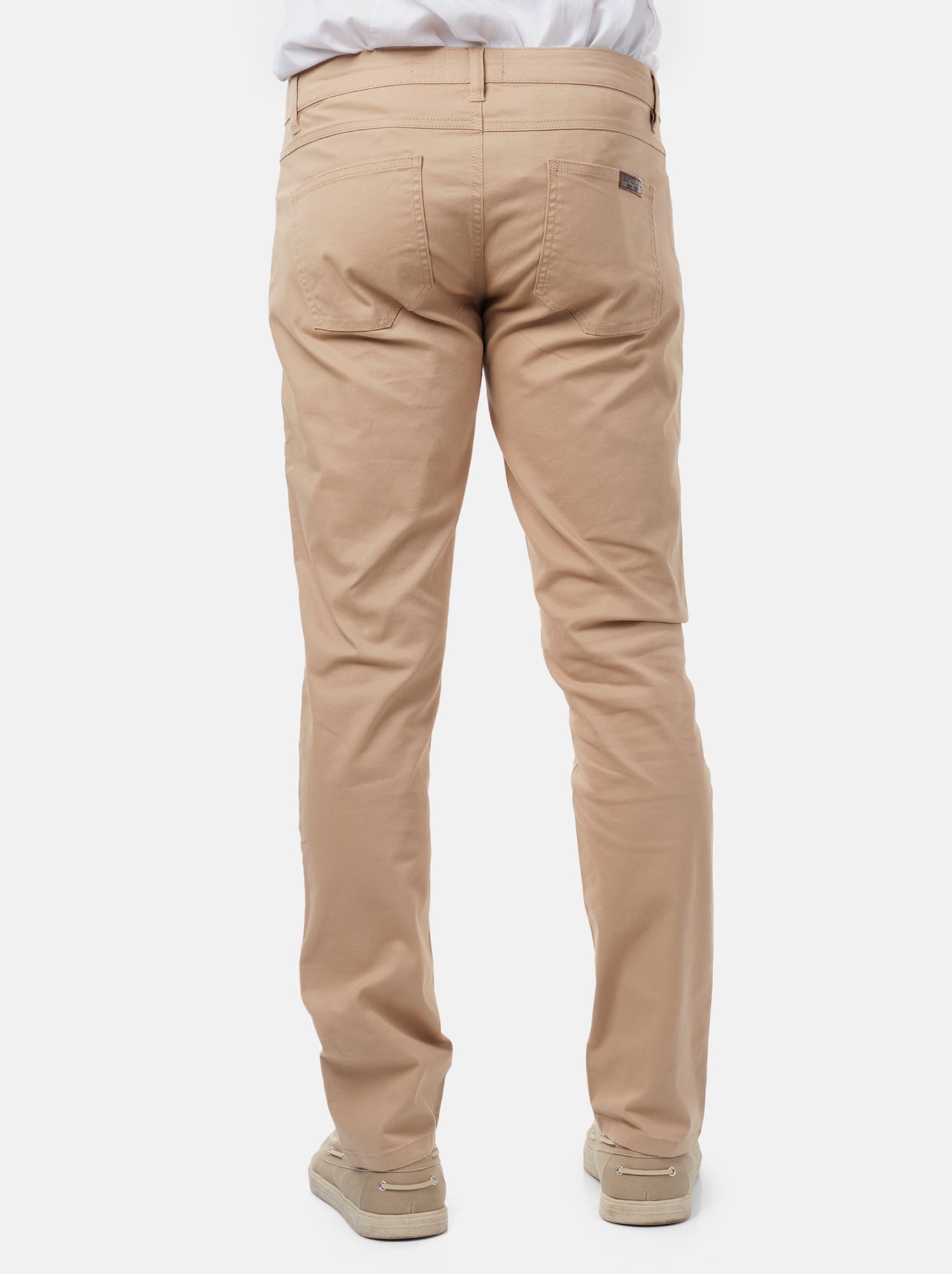 Pantalon chino uni - Beige