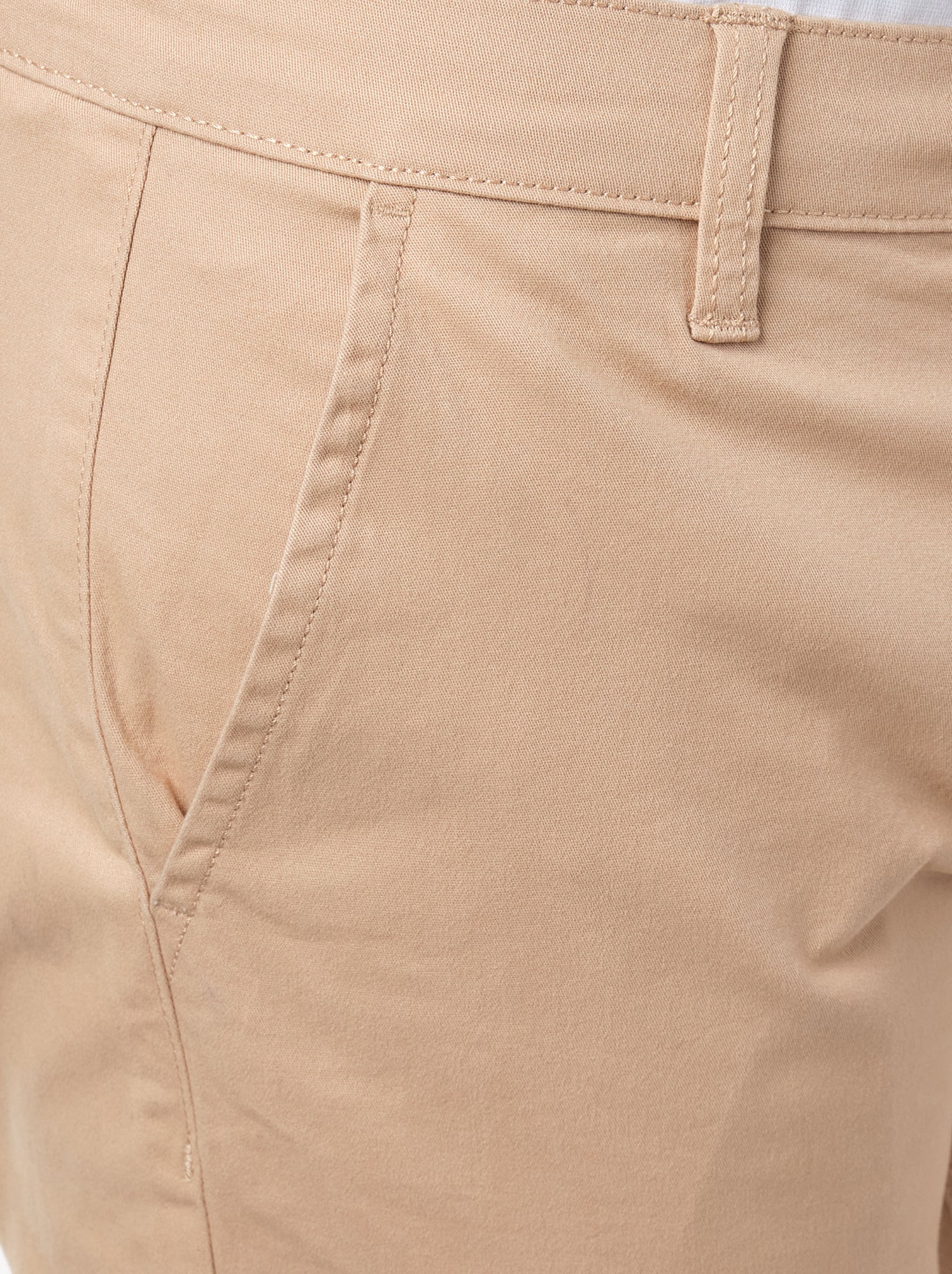 Pantalon chino uni - Beige