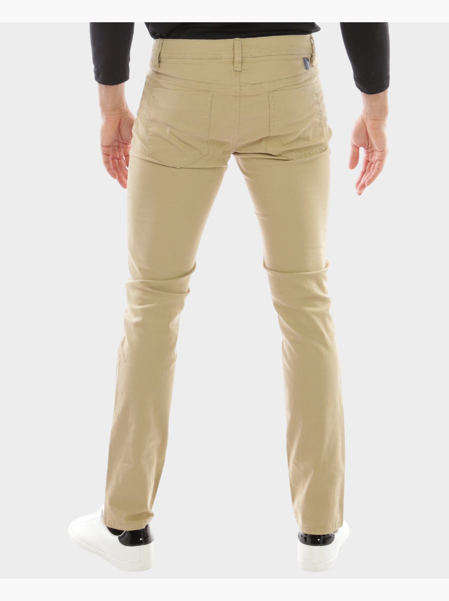 Pantalon chino uni - Beige