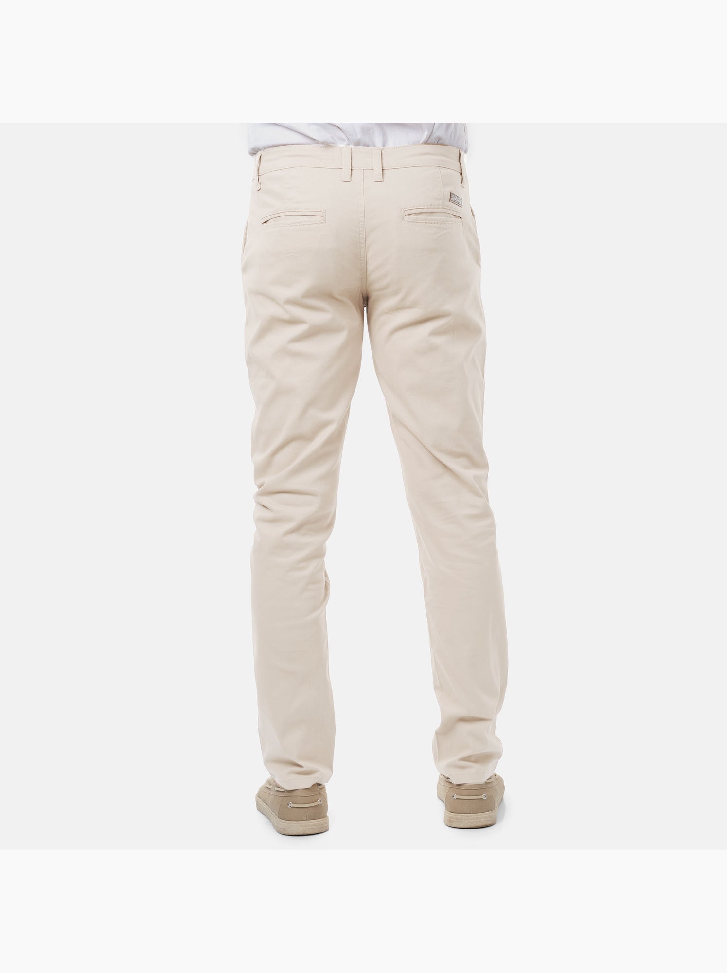 Pantalon chino uni - Ecru