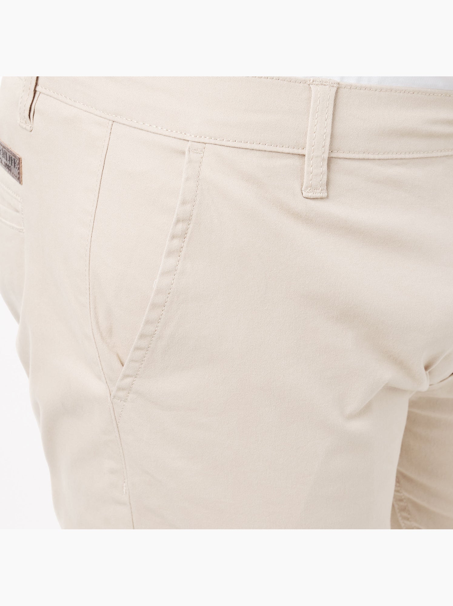 Pantalon chino uni - Ecru