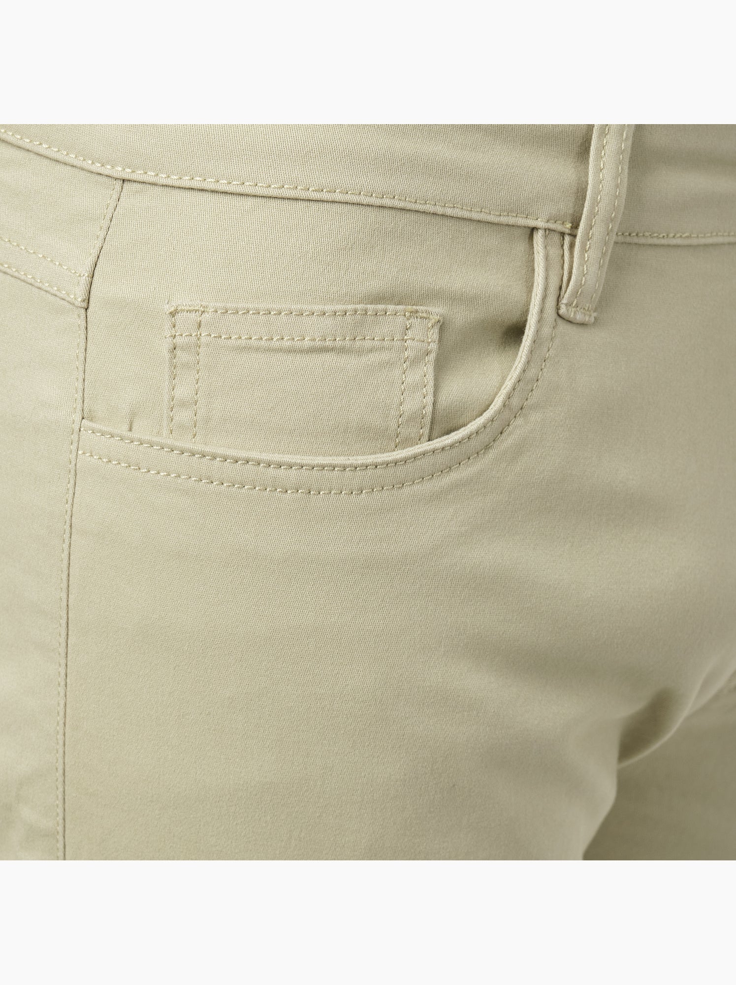 Pantalon chino uni - Kaki
