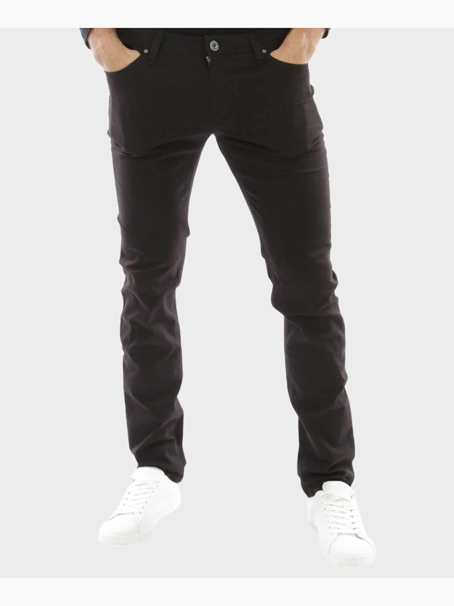 Pantalon chino uni - Noir