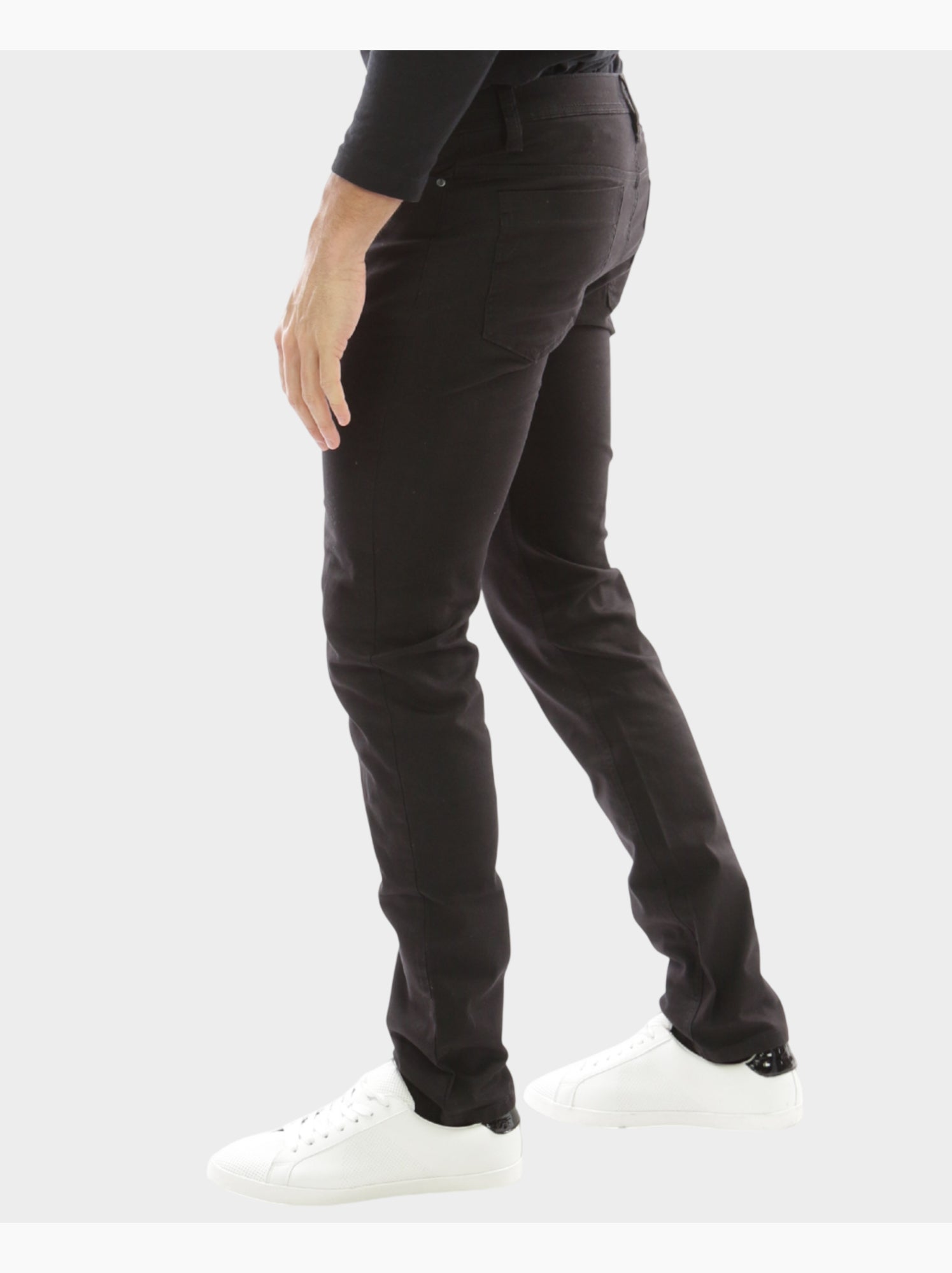 Pantalon chino uni - Noir