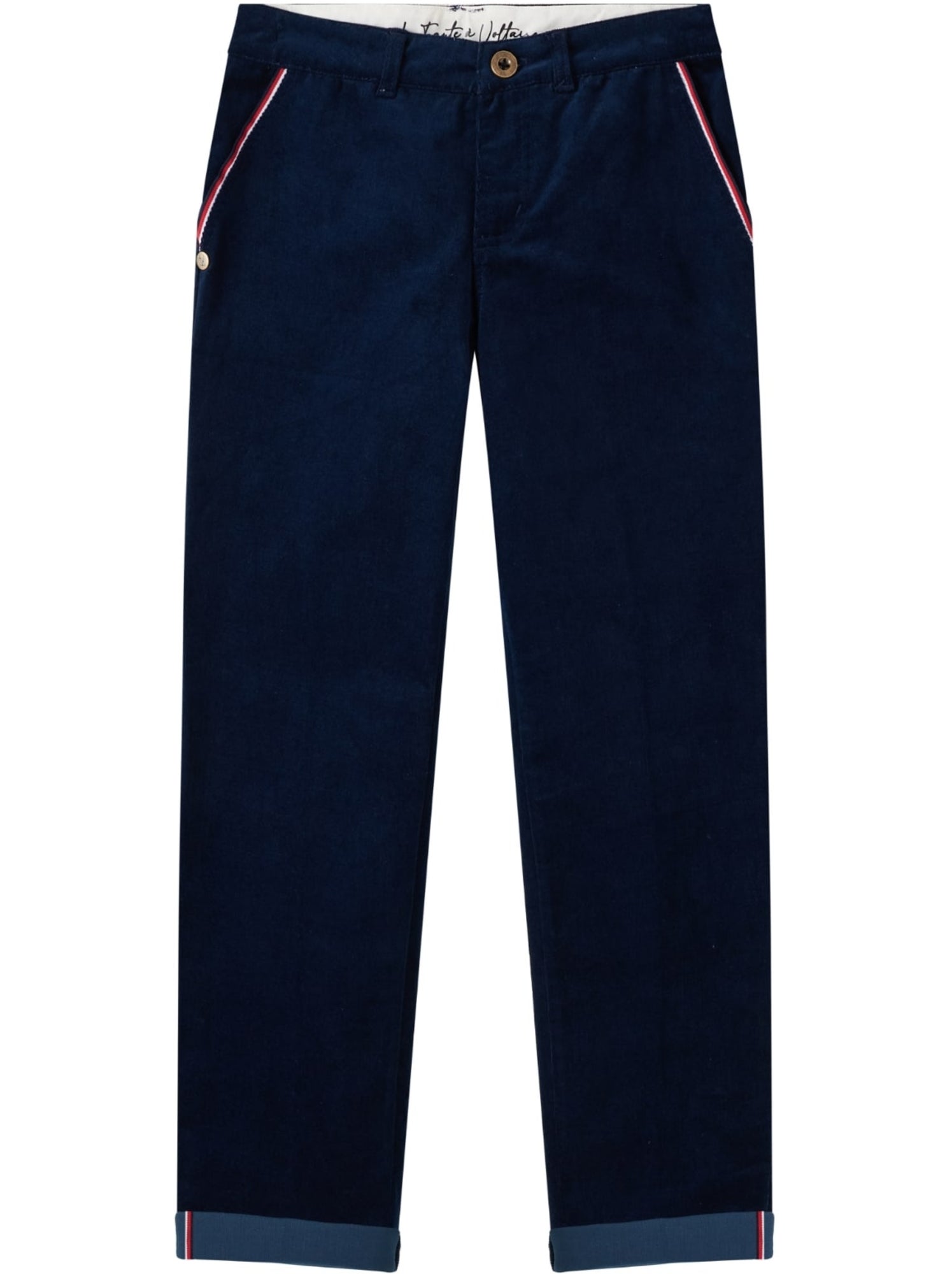 Pantalon Chino  Velours    SAINCLAIR - La Faute à Voltaire - Bleu