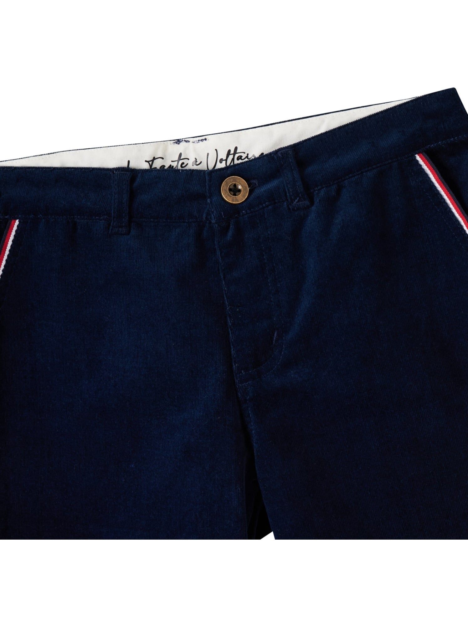 Pantalon Chino  Velours    SAINCLAIR - La Faute à Voltaire - Bleu