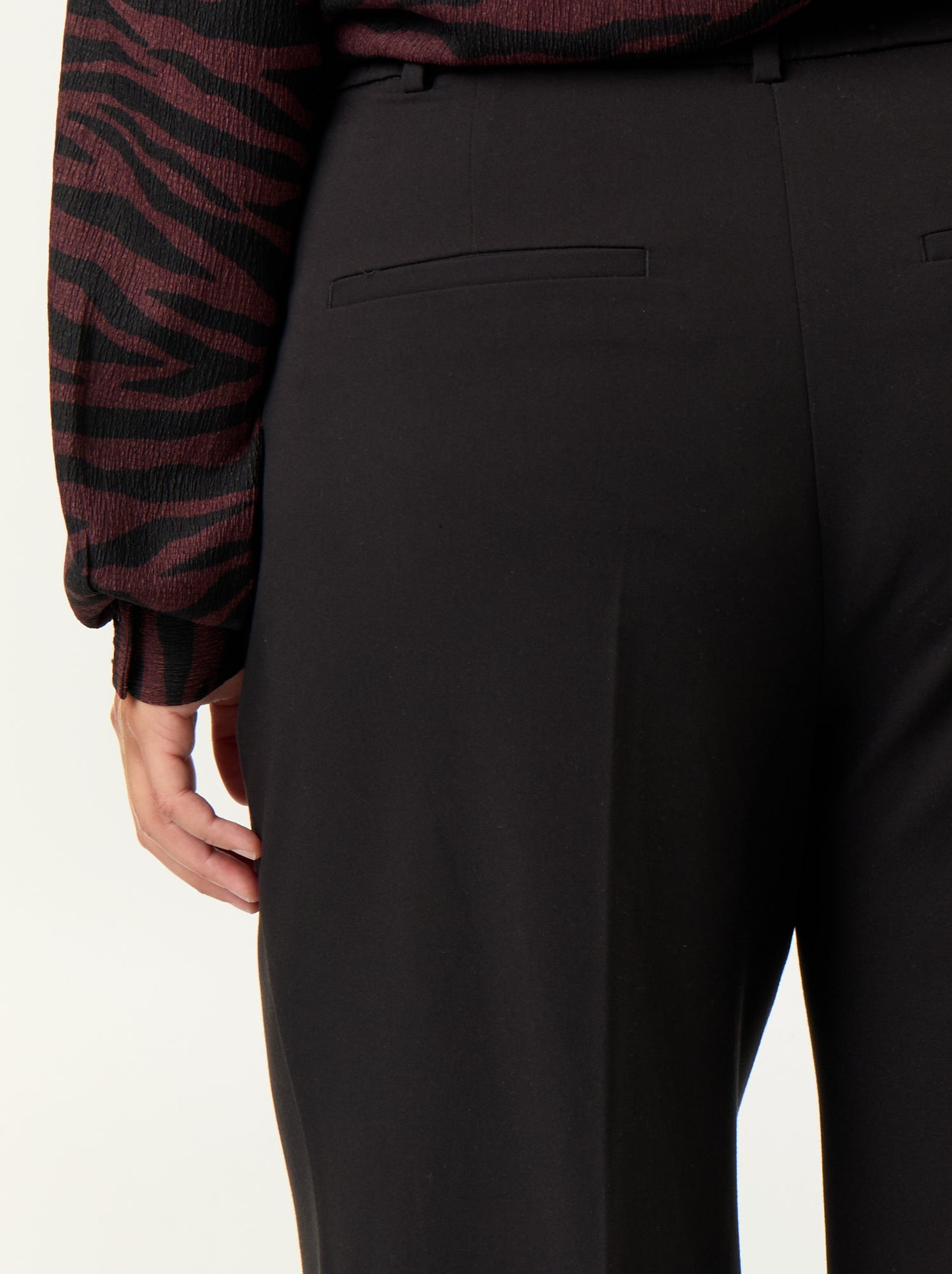 Pantalon cigarette large - Noir