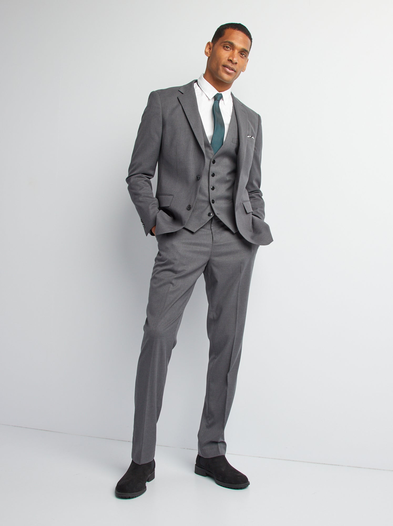 Pantalon de costume - Gris